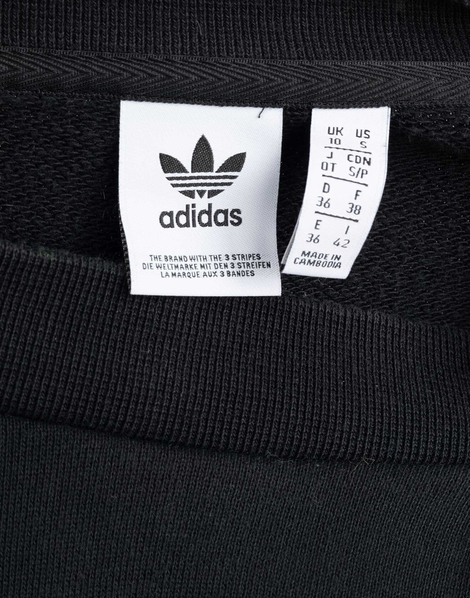 Adidas - Felpa nera girocollo - immagine 3
