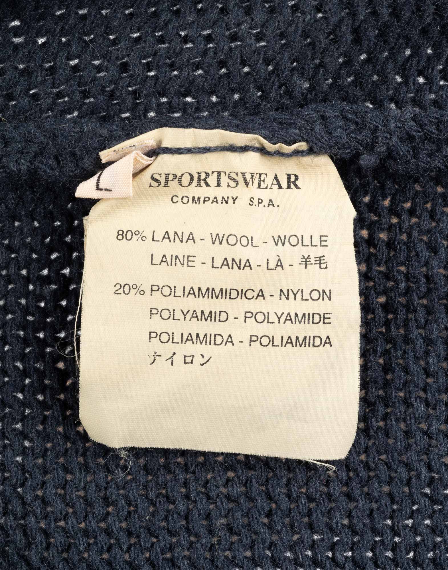 Stone Island - Maglione blu in lana - immagine 4