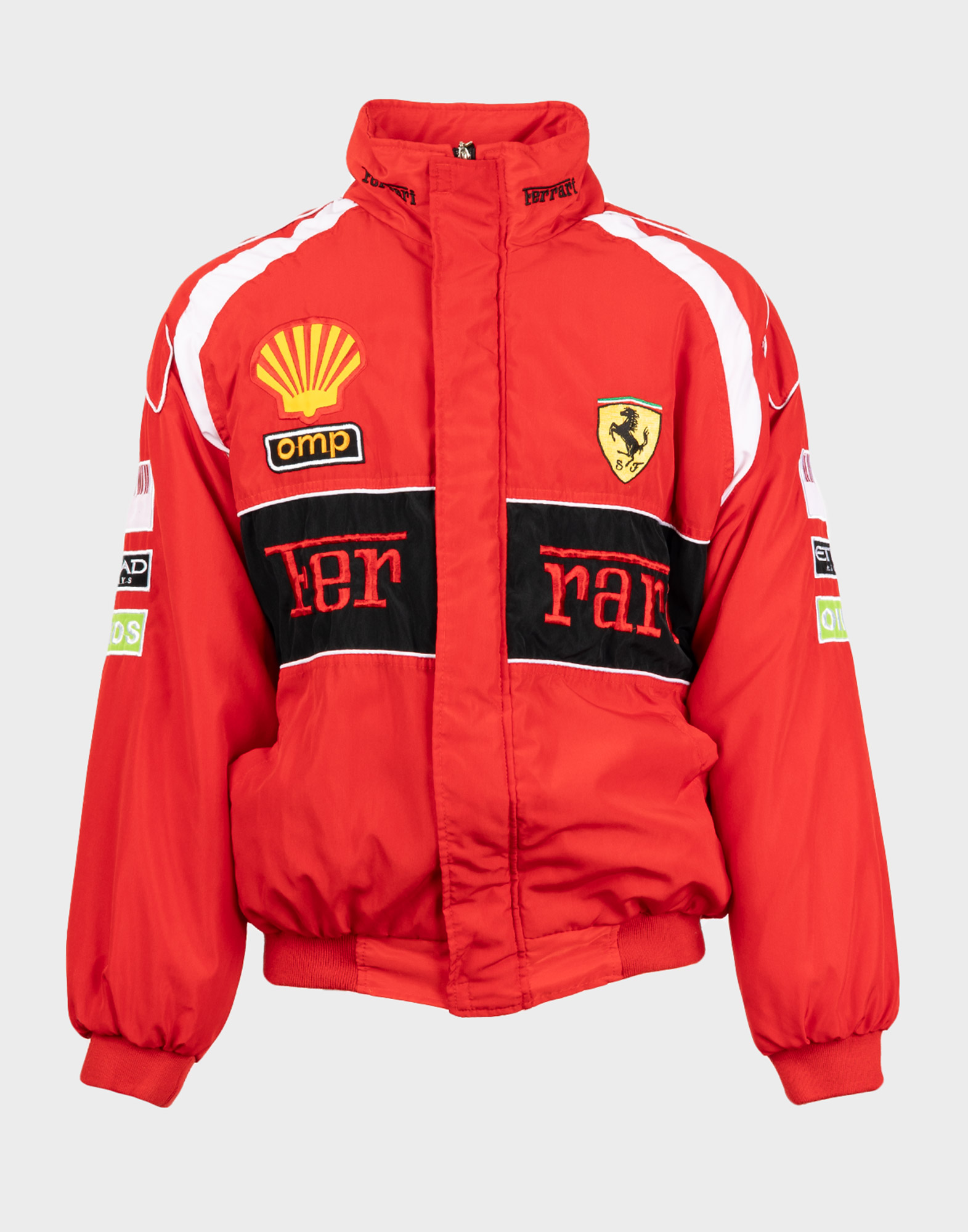 red men's ferrari jacket