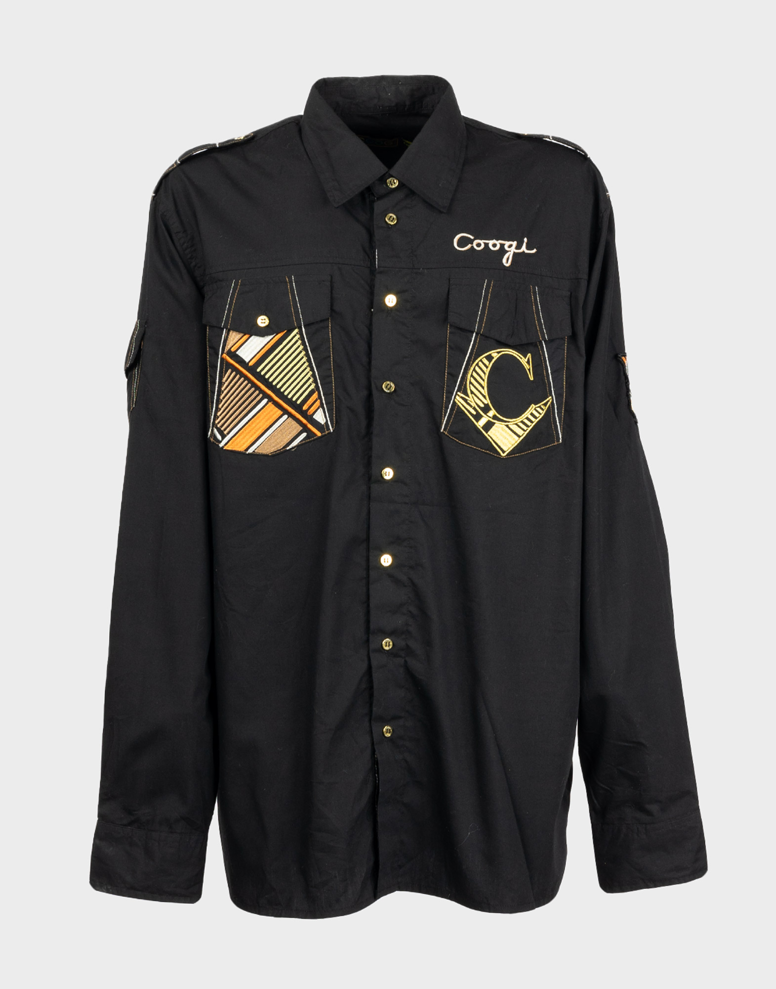 camicia nera anni 90 da uomo