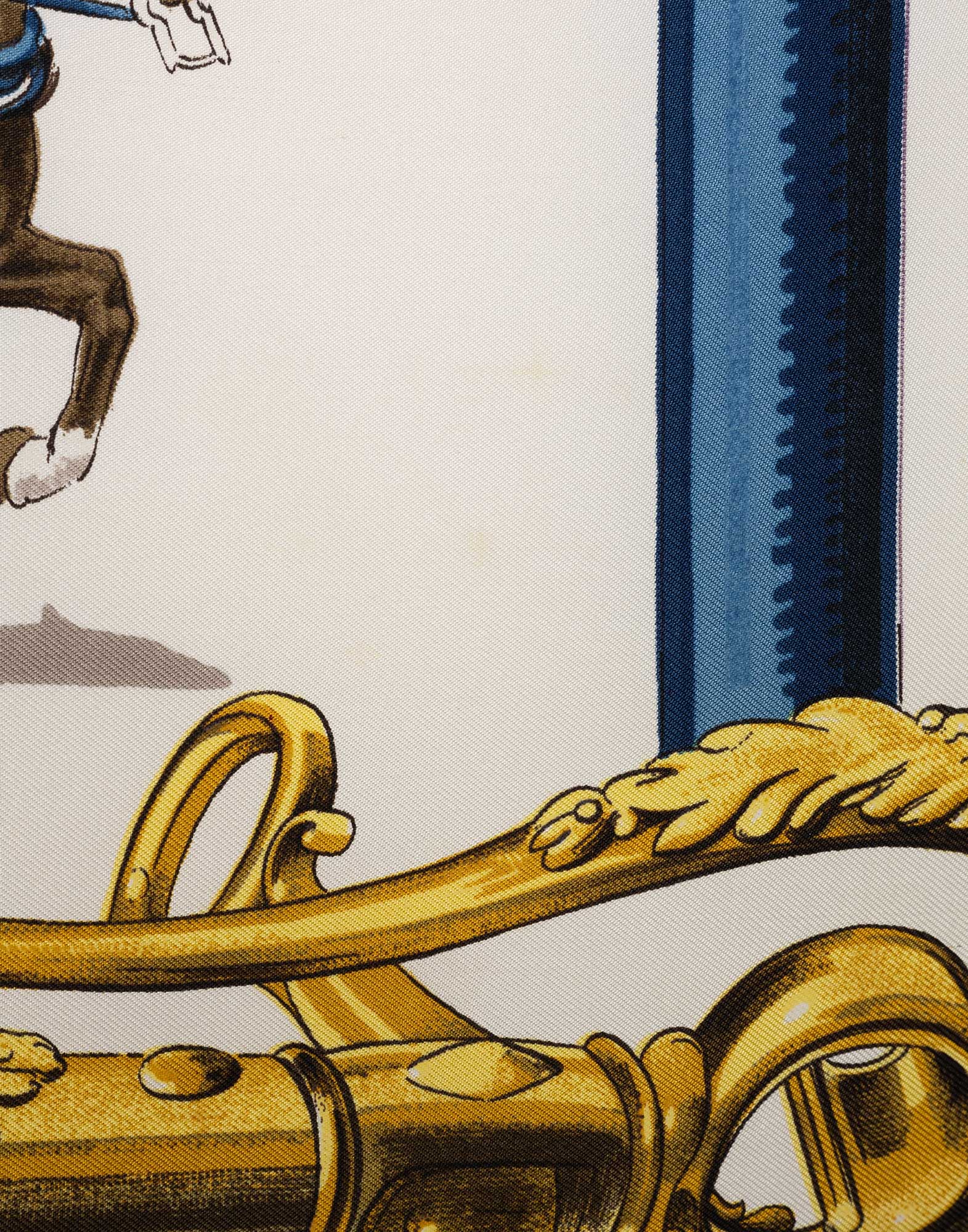 Hermes - Foulard blu 'Equipages' in seta - immagine 7