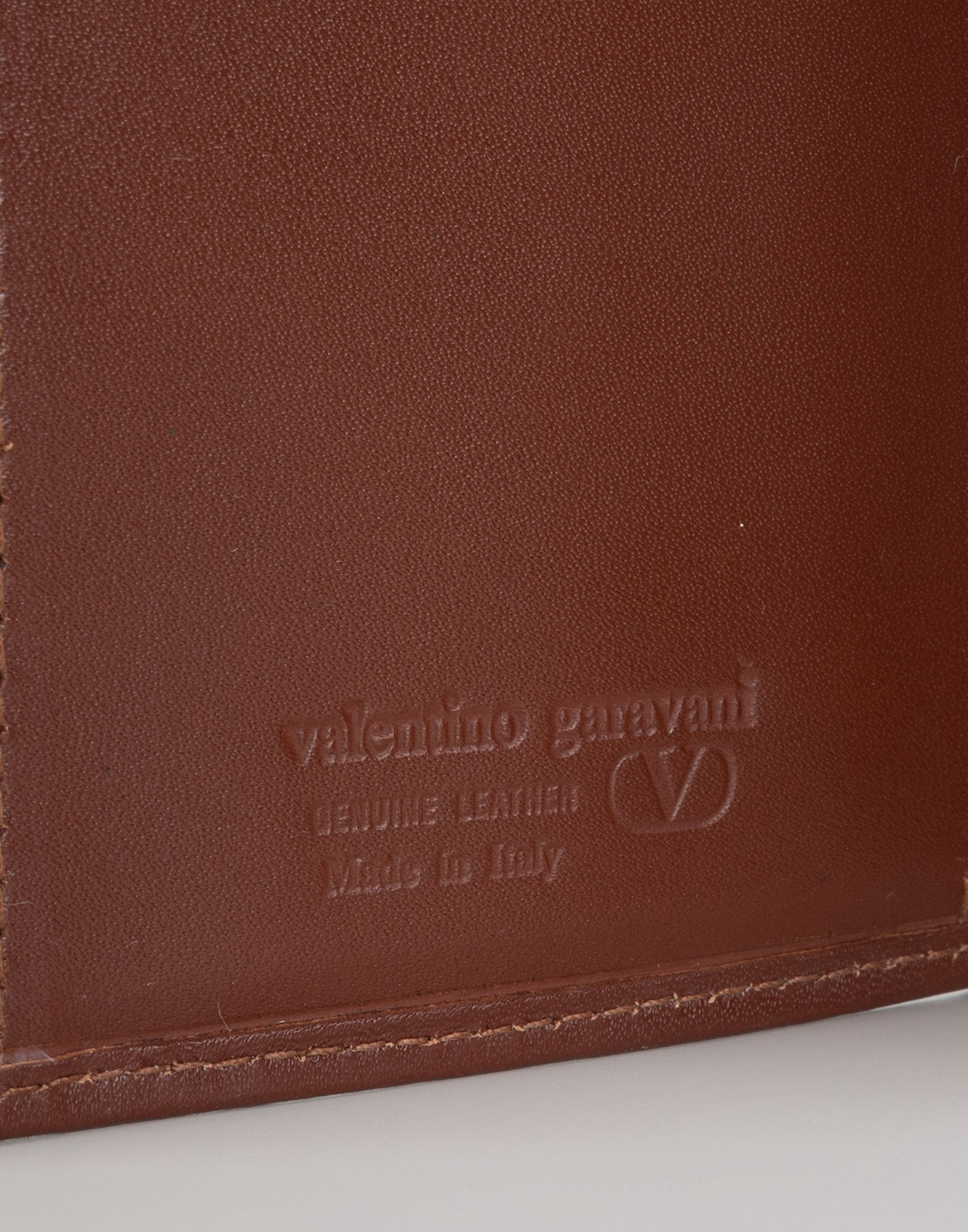 Valentino Garavani - Portafoglio marrone anni '80 - immagine 4