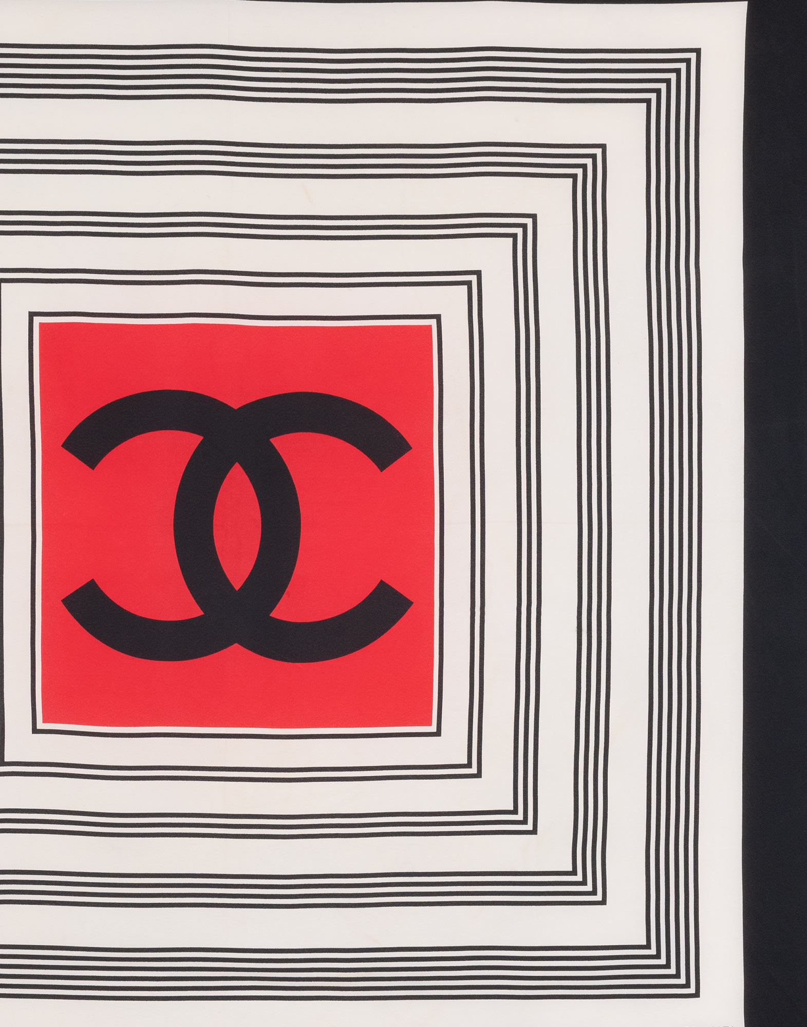 Chanel - Foulard geometrico in seta - immagine 2