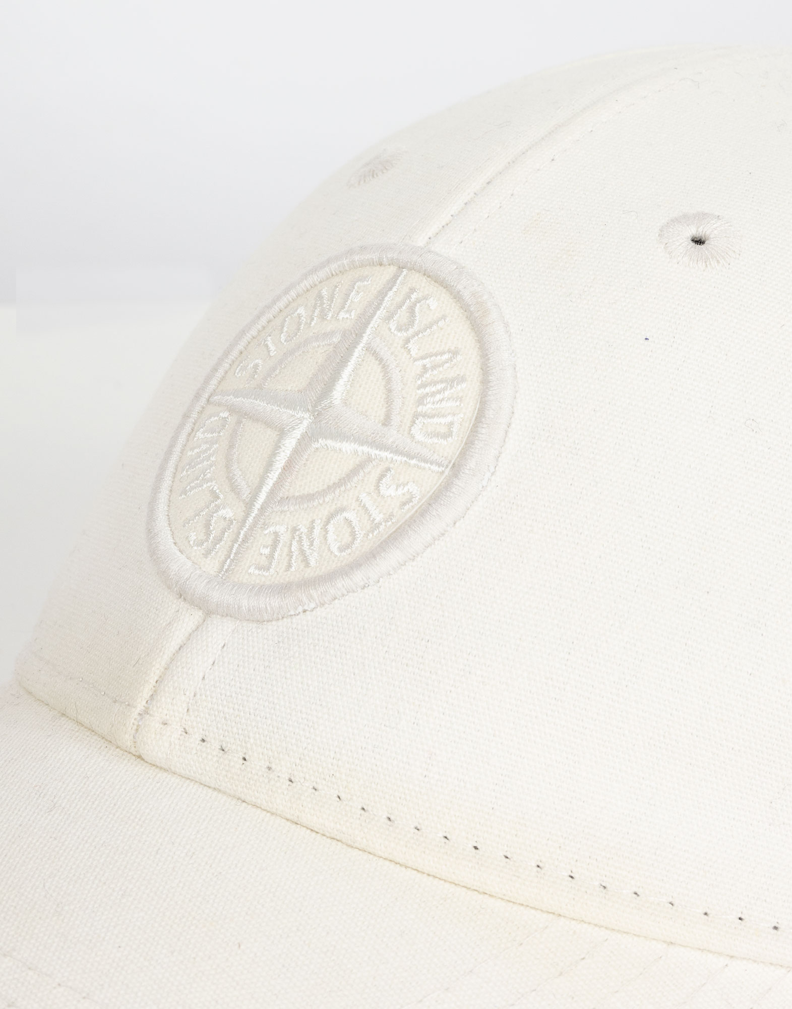 Stone Island - Cappello da baseball bianco - immagine 4