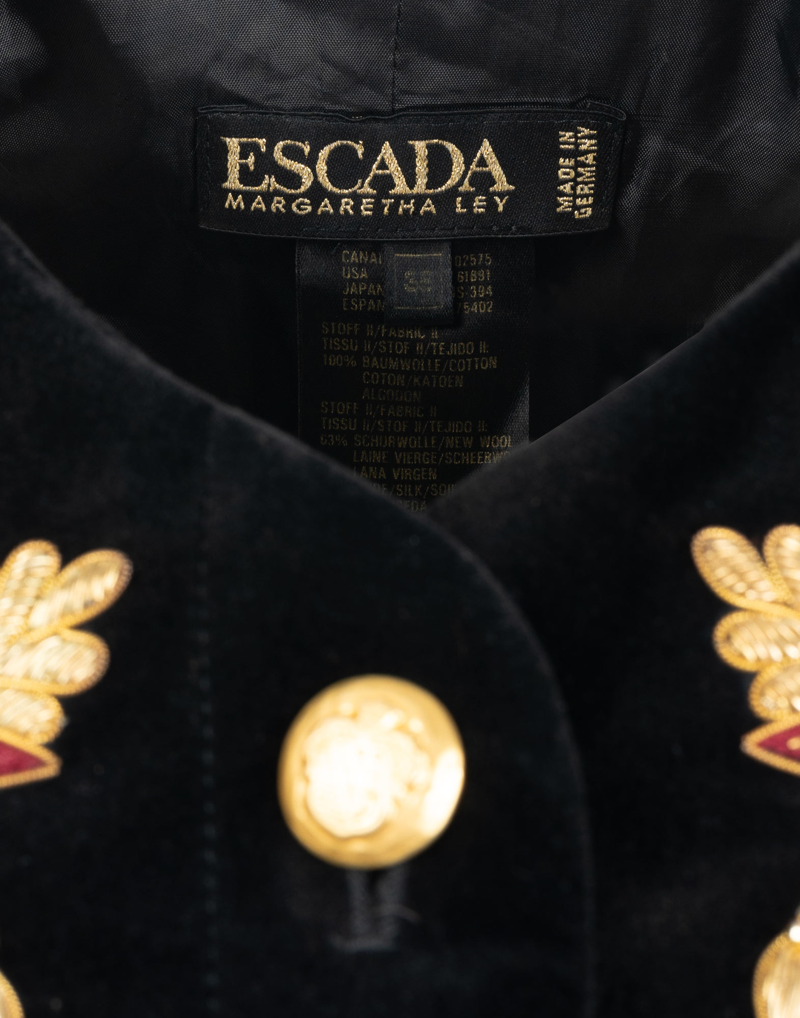 Escada - Velvet Vest with Embellishments - Image 7