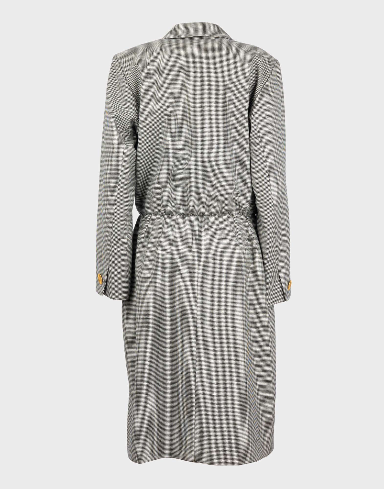 Yves Saint Laurent - Vestito in pied de poule anni '90 - immagine 2