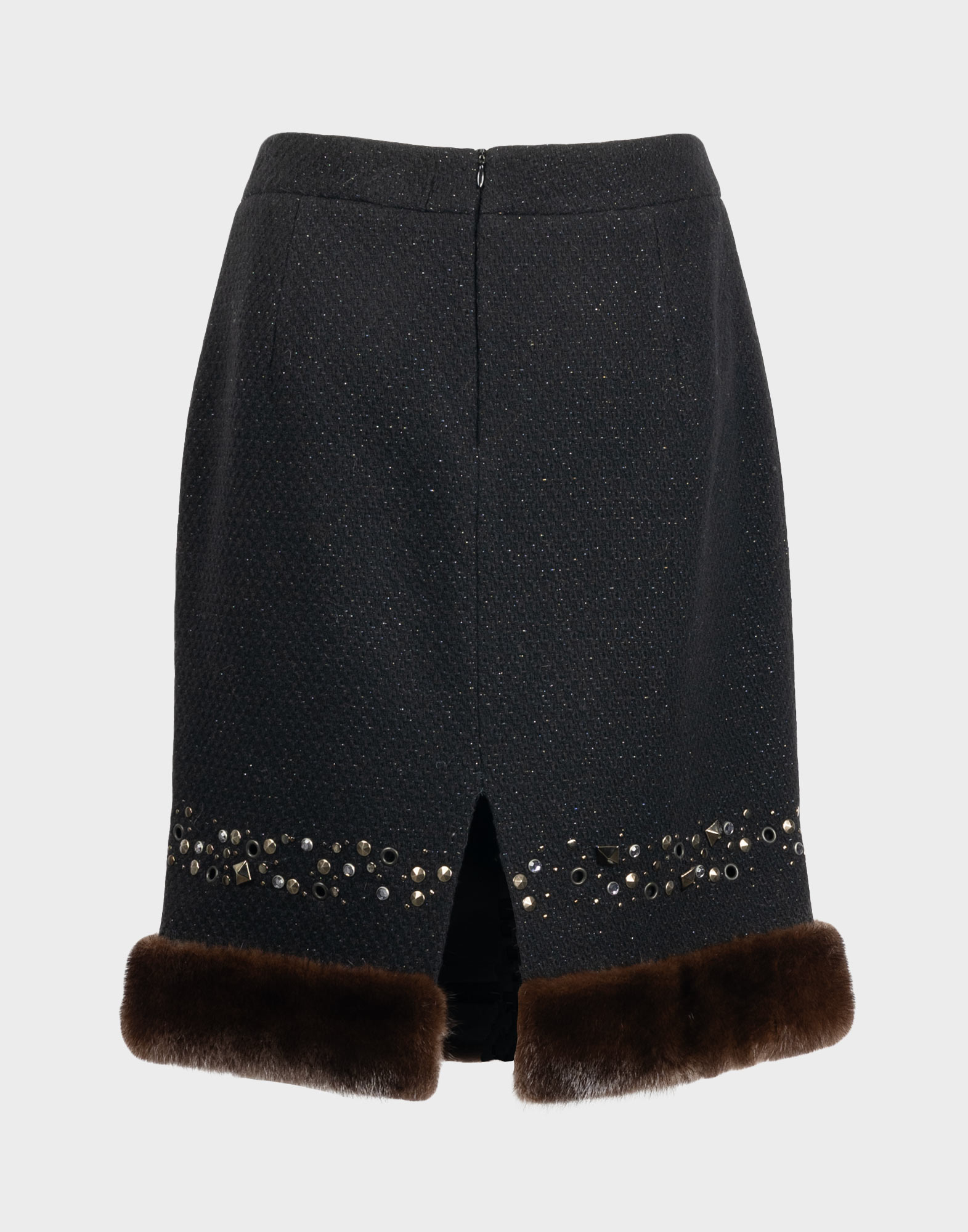 Blumarine - 2000s black tweed suit - Image 8