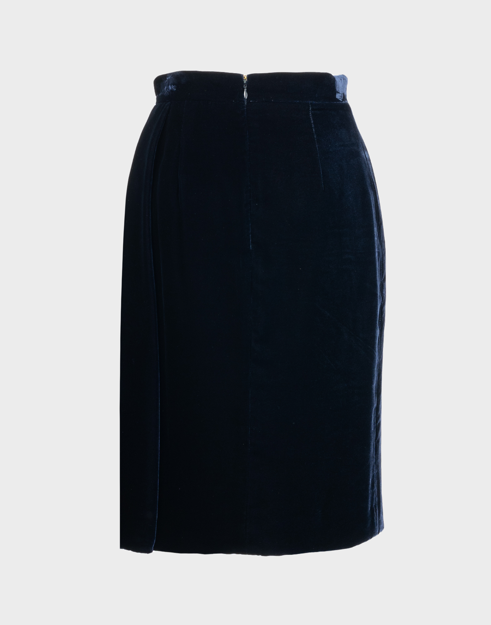 Prada - Gonna in velluto blu - immagine 5