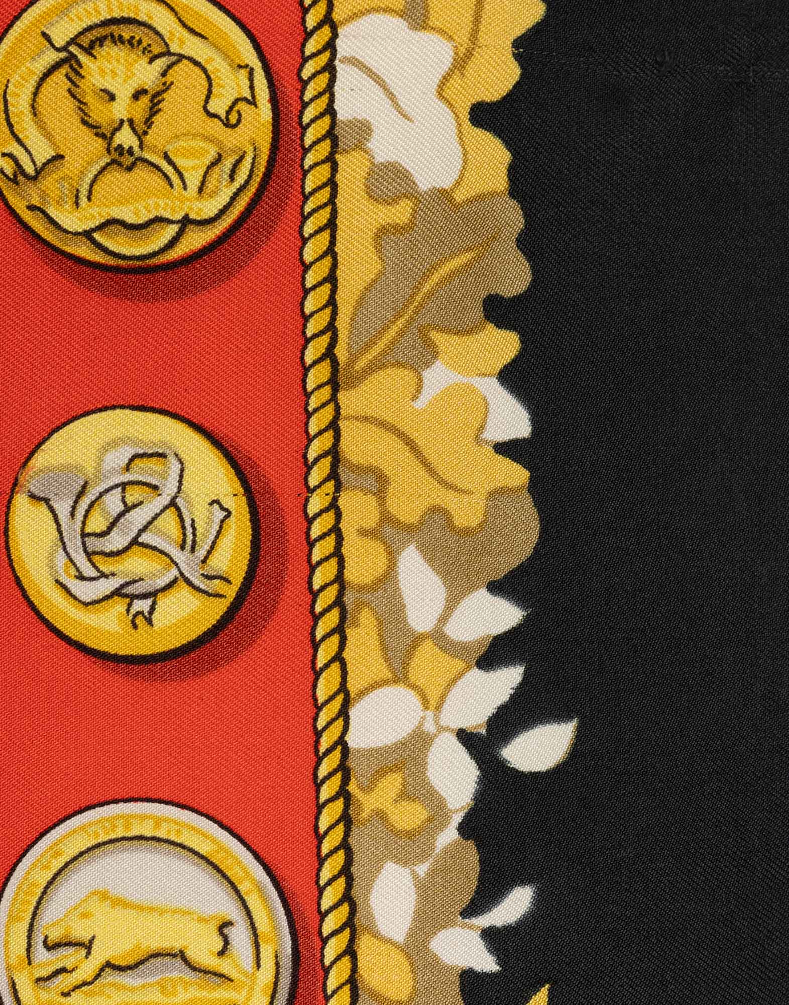 Hermes - Foulard 'Le Debuche' anni '80 nero - immagine 6