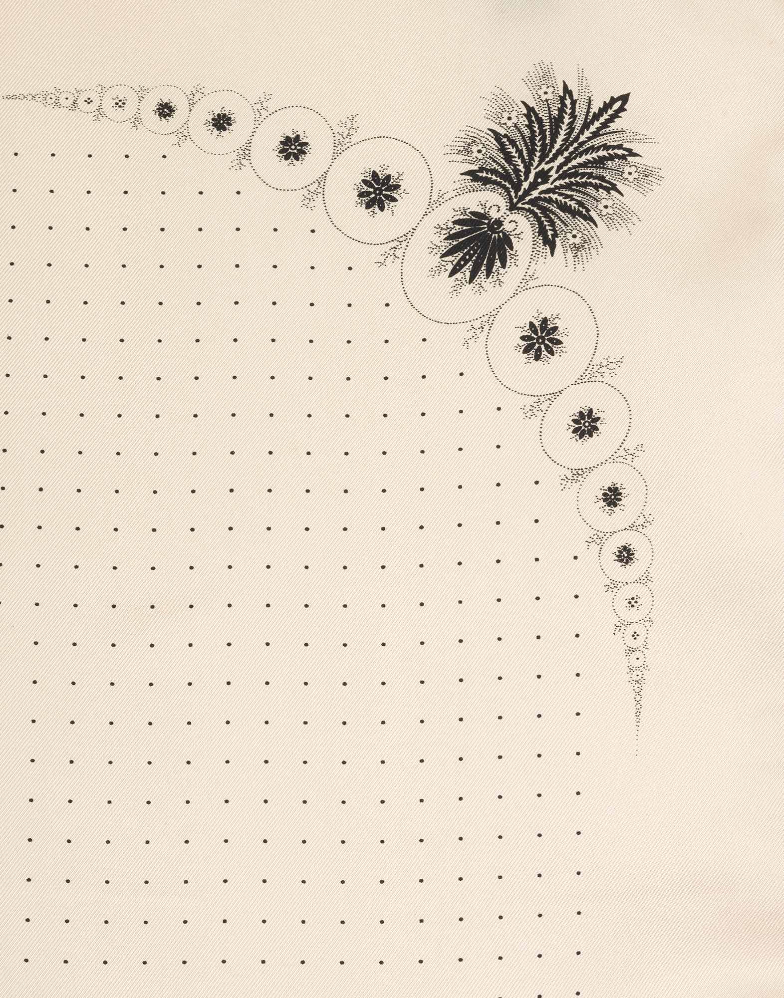 Gucci - Foulard beige con fantasia a pois - immagine 3