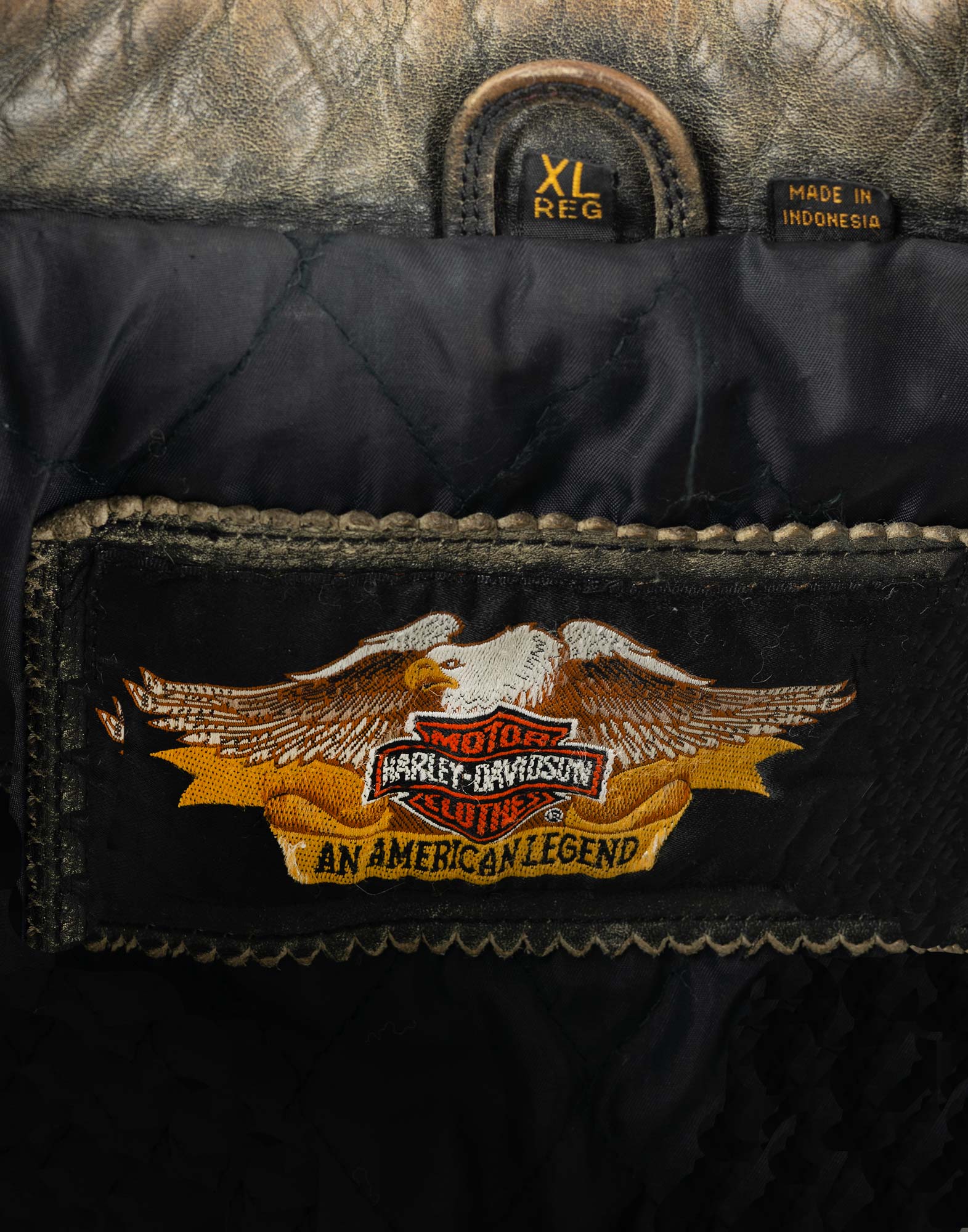 Harley Davidson - Giubbotto in pelle effetto consumato - immagine 6