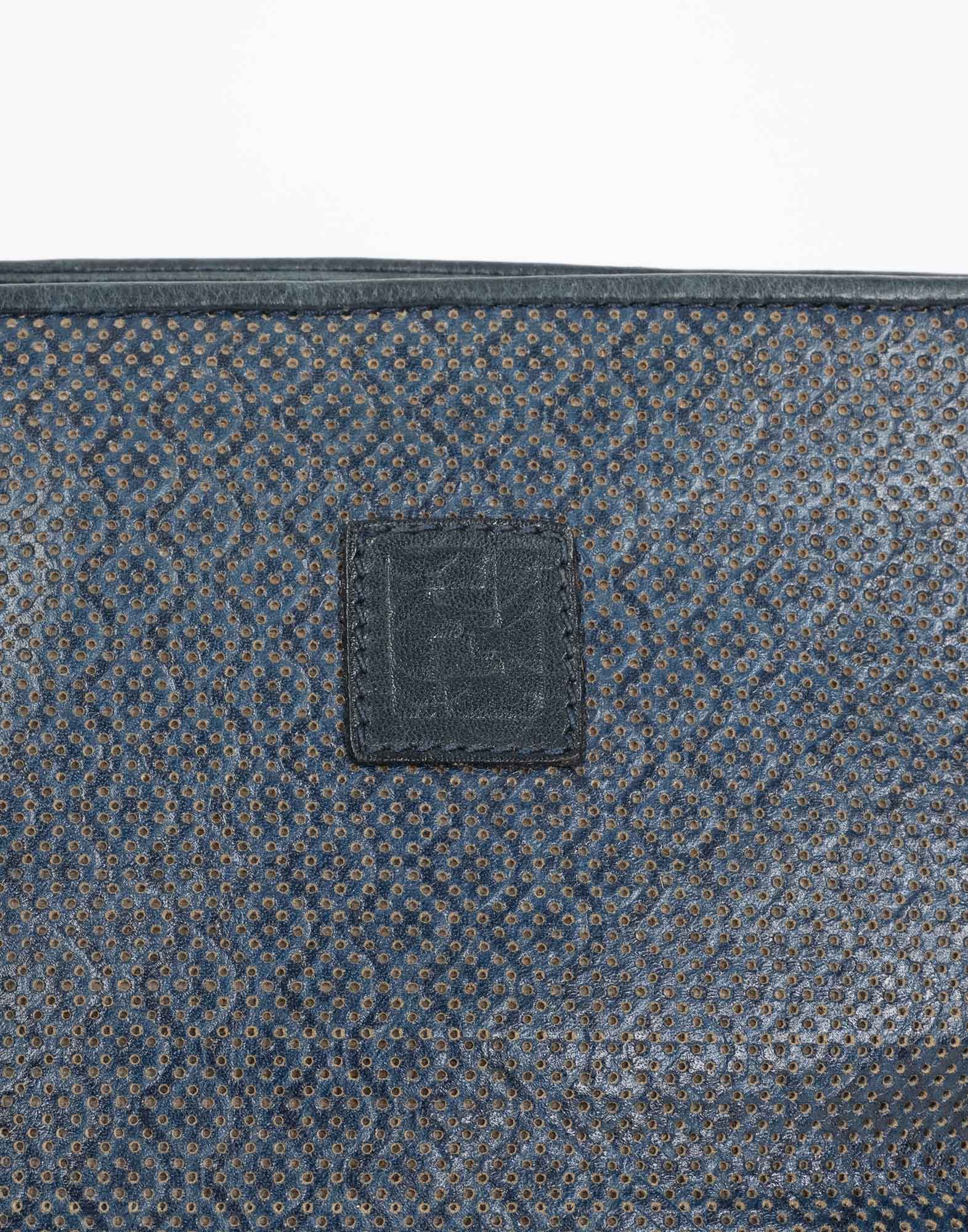 Fendi - Borsa a tracolla blu anni '80 - immagine 6