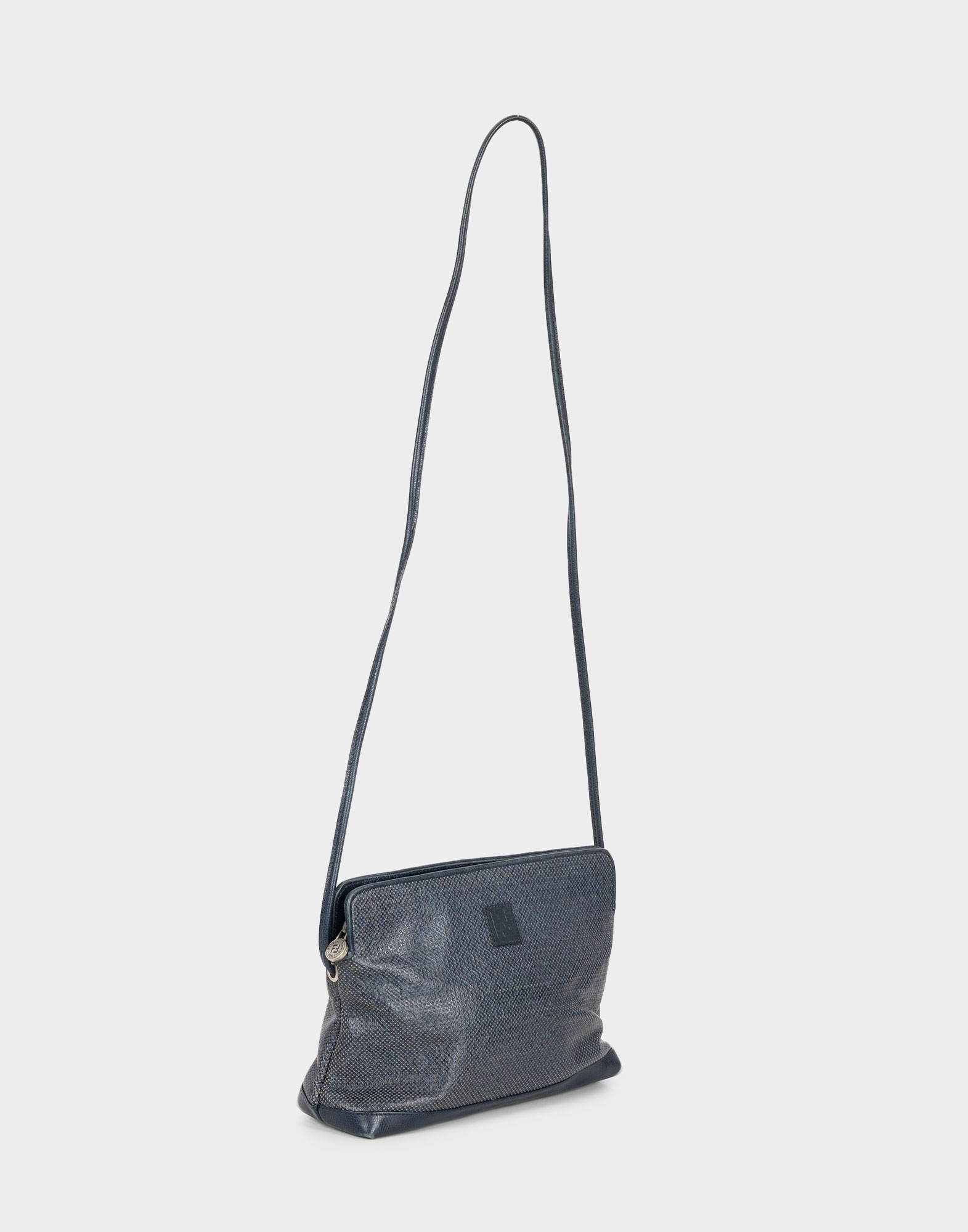 Fendi - Borsa a tracolla blu anni '80 - immagine 3