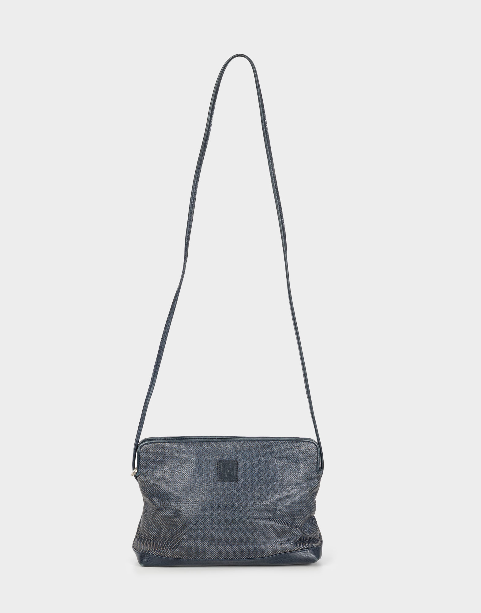Fendi - Borsa a tracolla blu anni '80 - immagine 2