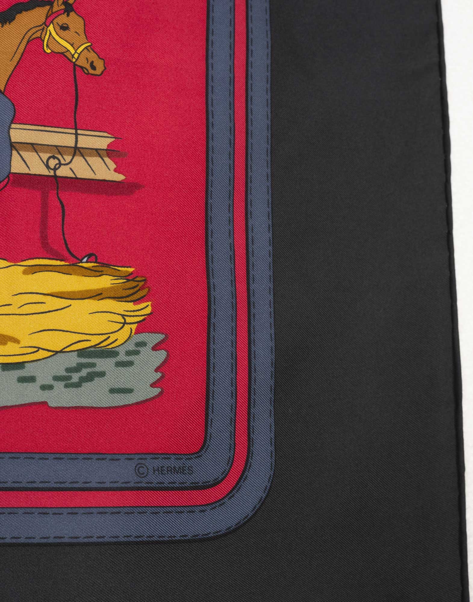 Hermes - 'Ecuries' 80s silk scarf - Image 3
