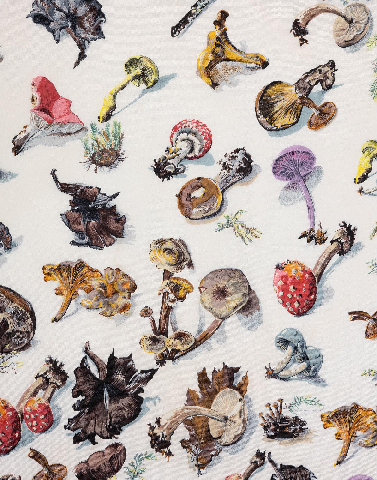 Hermes - 'Champignons' 80s silk scarf - Image 3