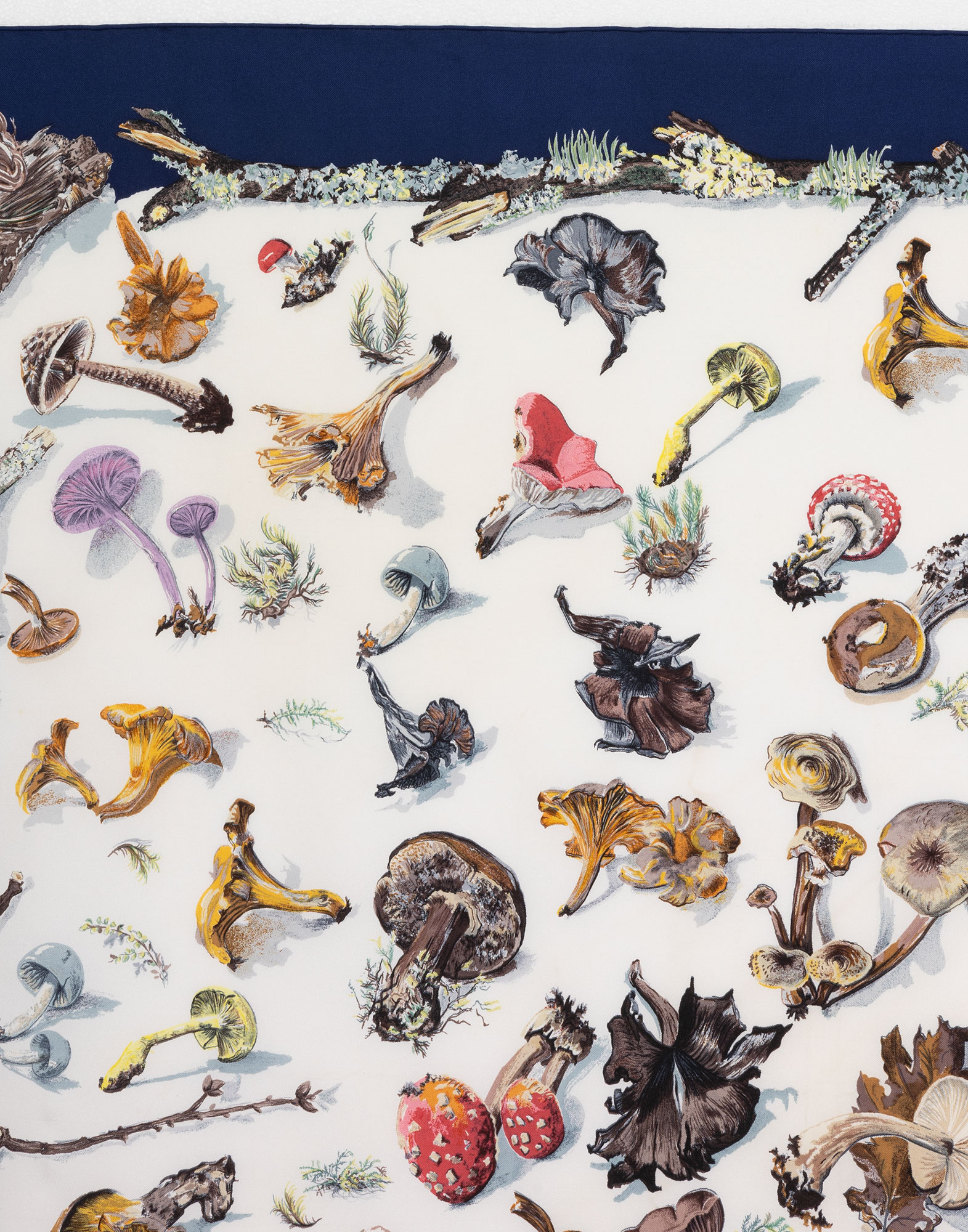 Hermes - 'Champignons' 80s silk scarf - Image 4