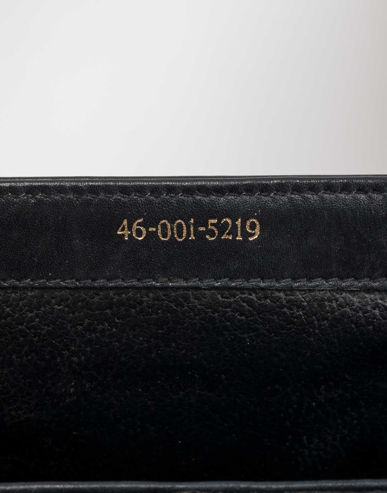 Gucci - Borsa nera a cartella anni '80 - immagine 11