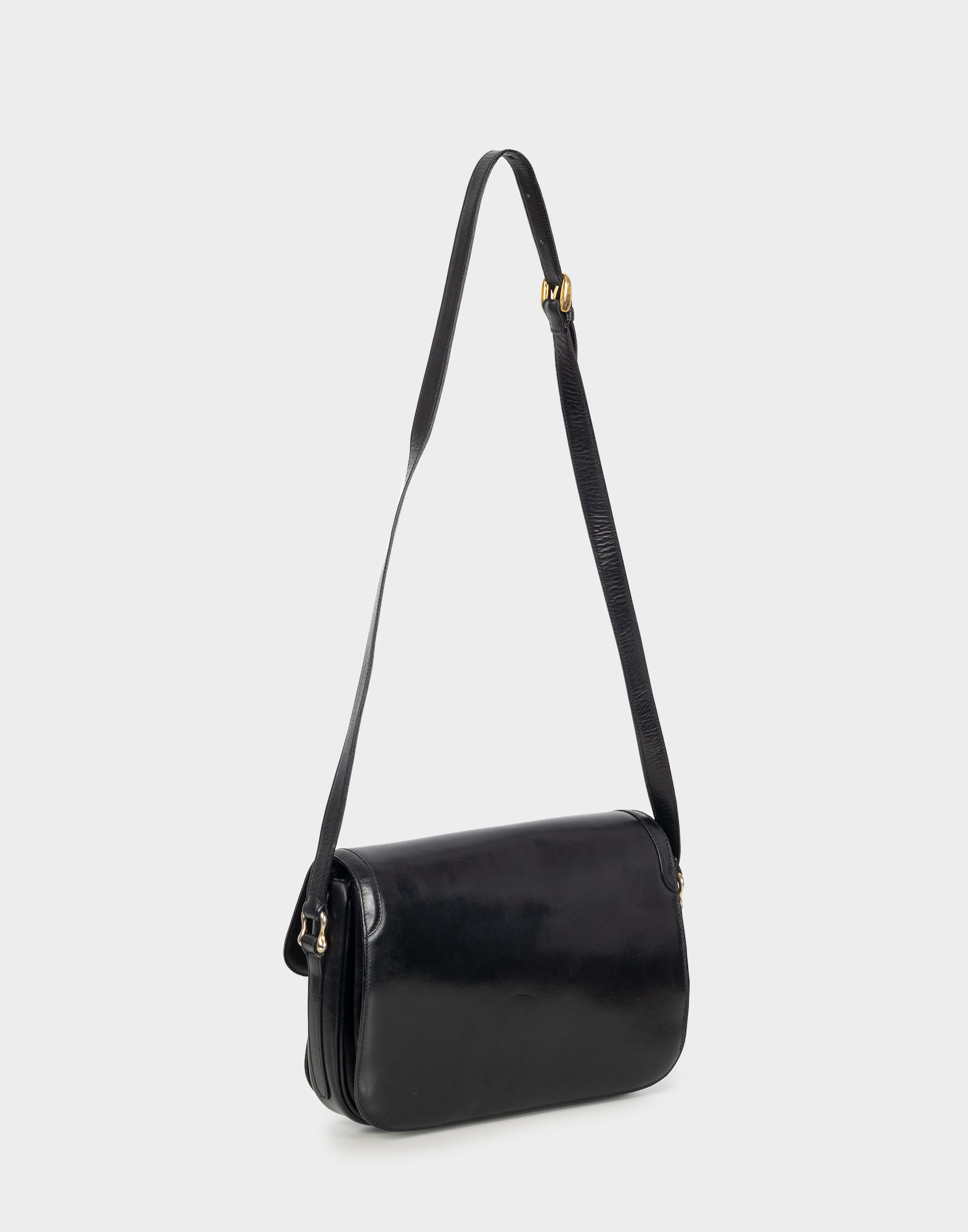 Gucci - Borsa nera a cartella anni '80 - immagine 5