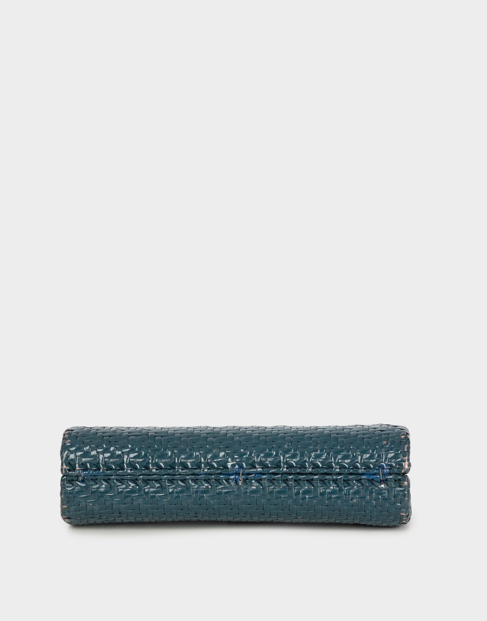 Rodo - Blue 80s wicker bag - Image 5