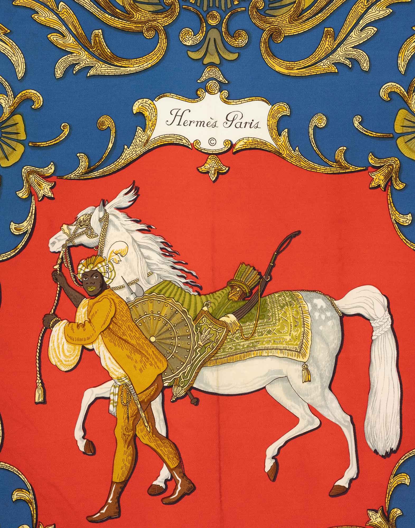 Hermes - Foulard 'Cheval Turc' in seta - immagine 3
