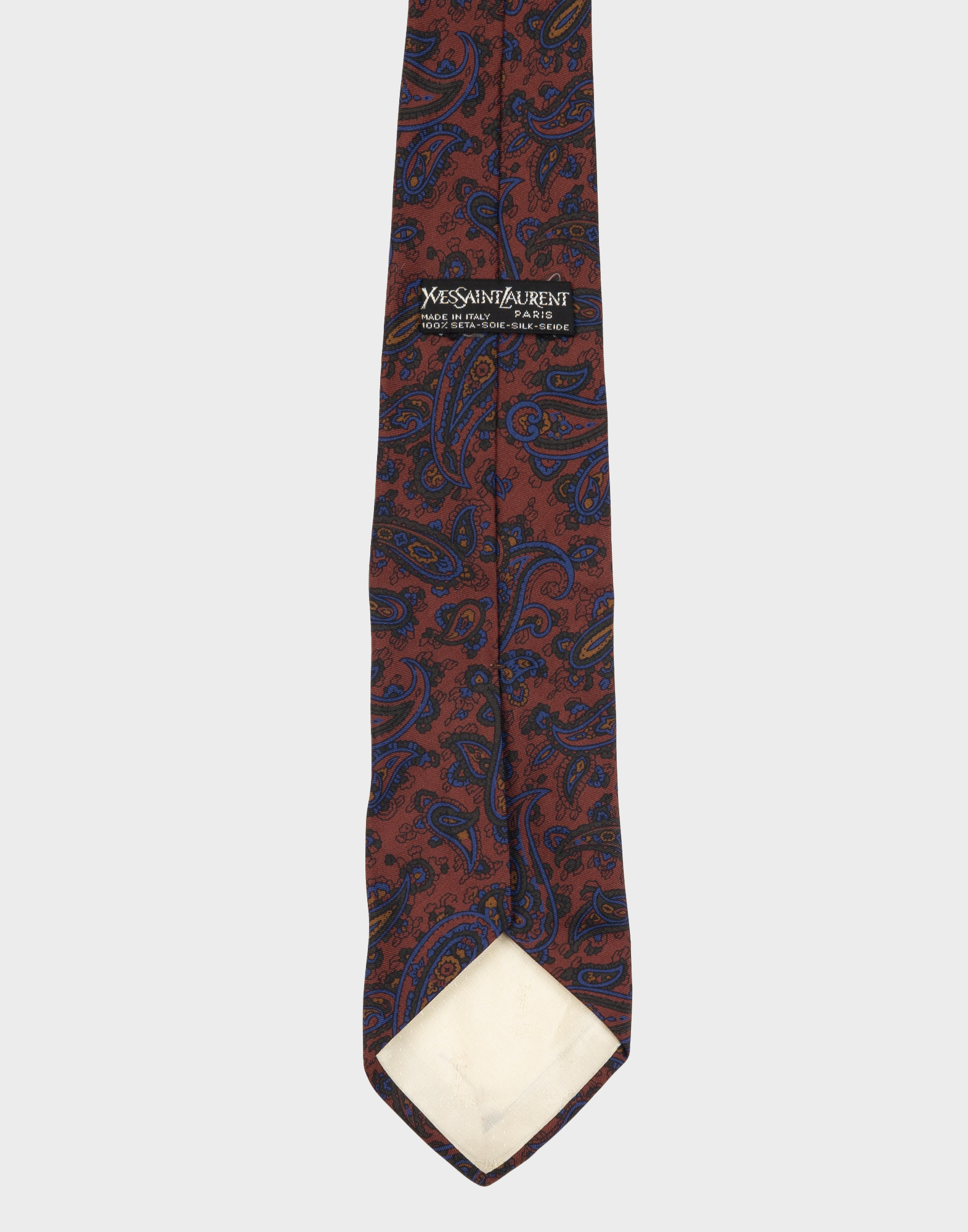Yves Saint Laurent - 70s paisley tie - Image 4