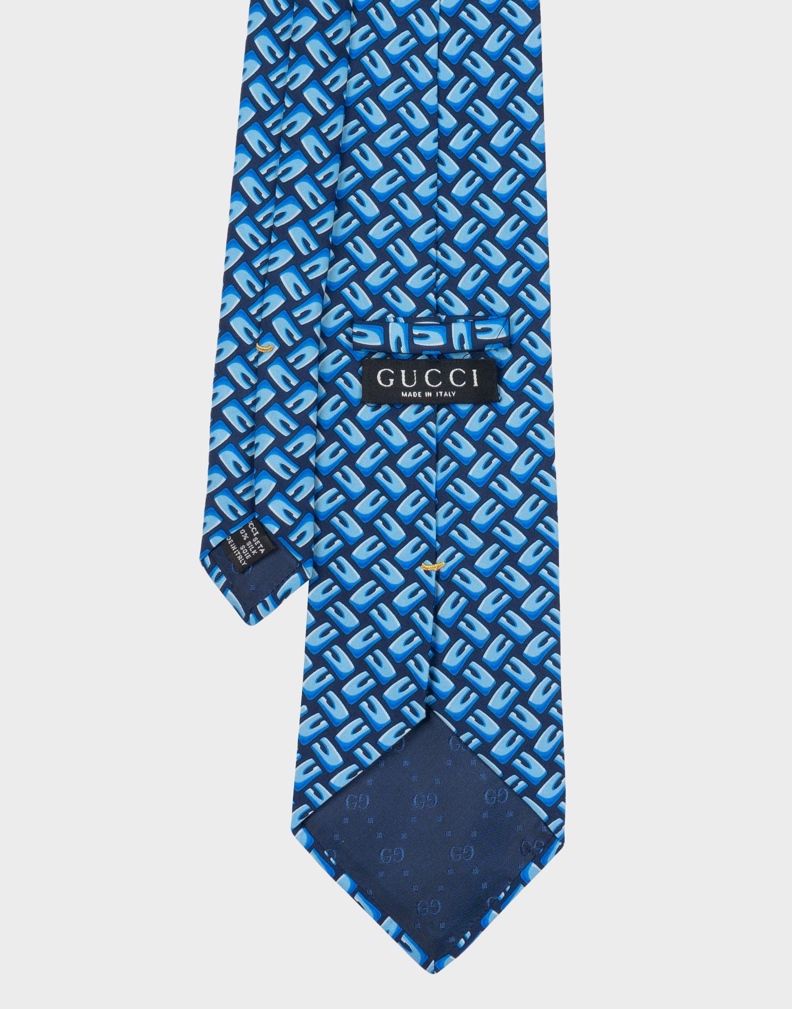 Gucci - Cravatta monogramma blu - immagine 3