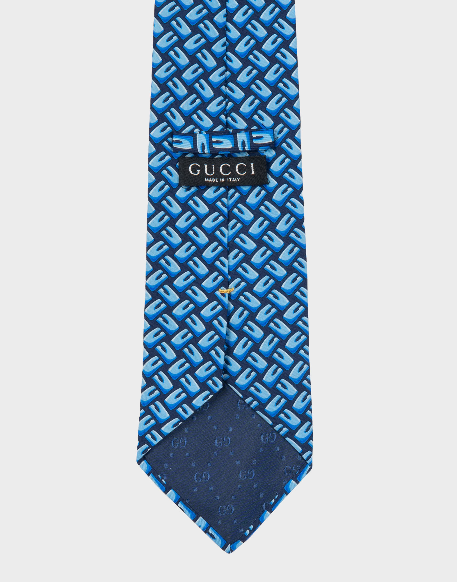 Gucci - Cravatta monogramma blu - immagine 4