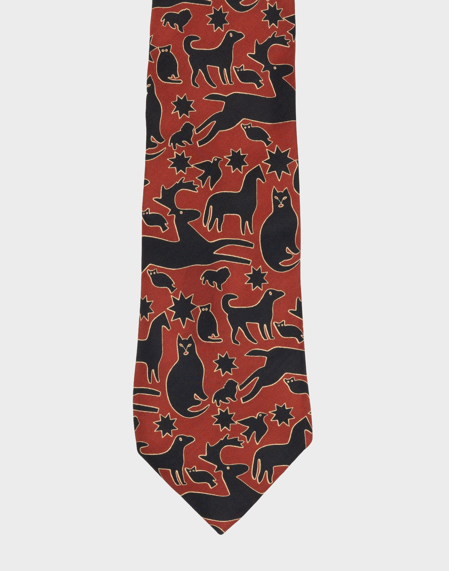 Yves Saint Laurent - Tie with animal silhouettes