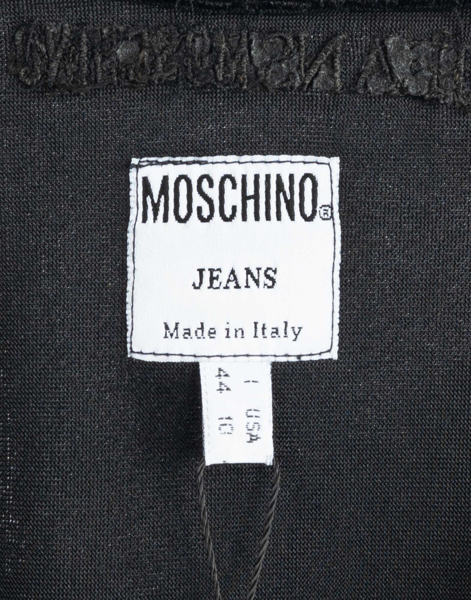 Moschino Jeans - Top nero in velluto - immagine 6