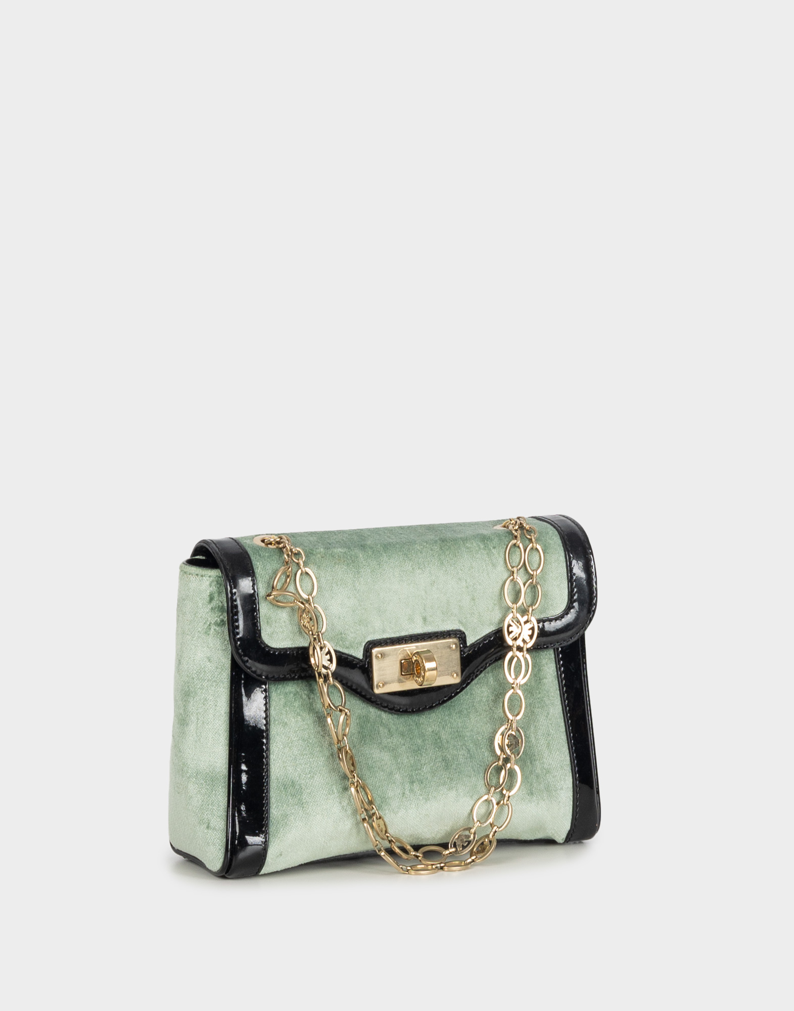 Emporio Armani - Borsetta in velluto e vernice - immagine 4