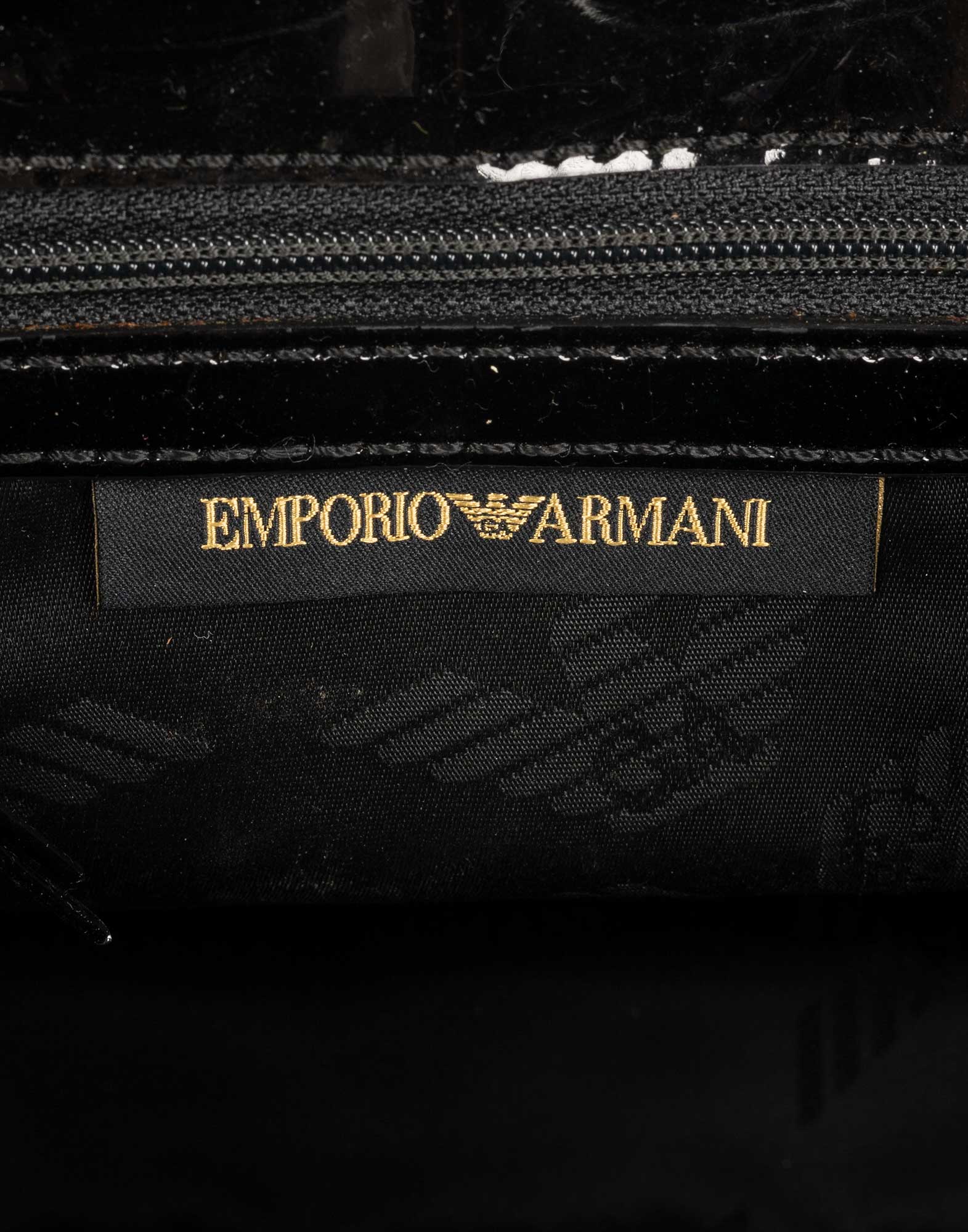 Emporio Armani - Borsetta in velluto e vernice - immagine 9