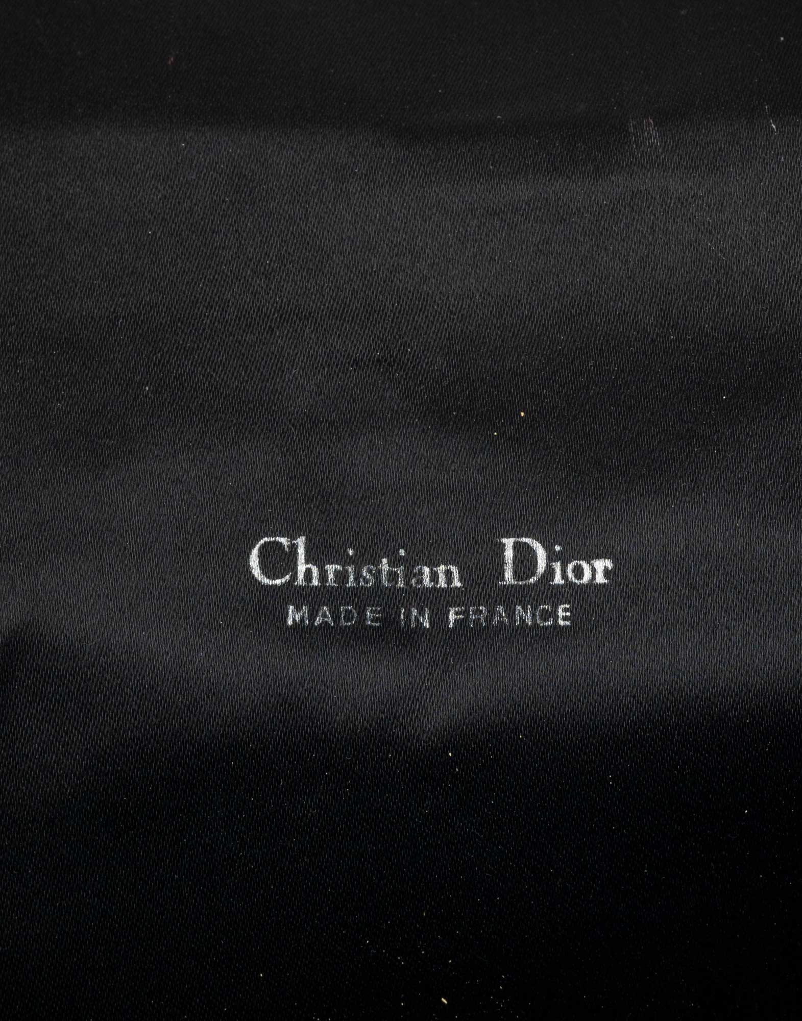 Christian Dior - Clutch nera in raso anni 70/80 - immagine 6