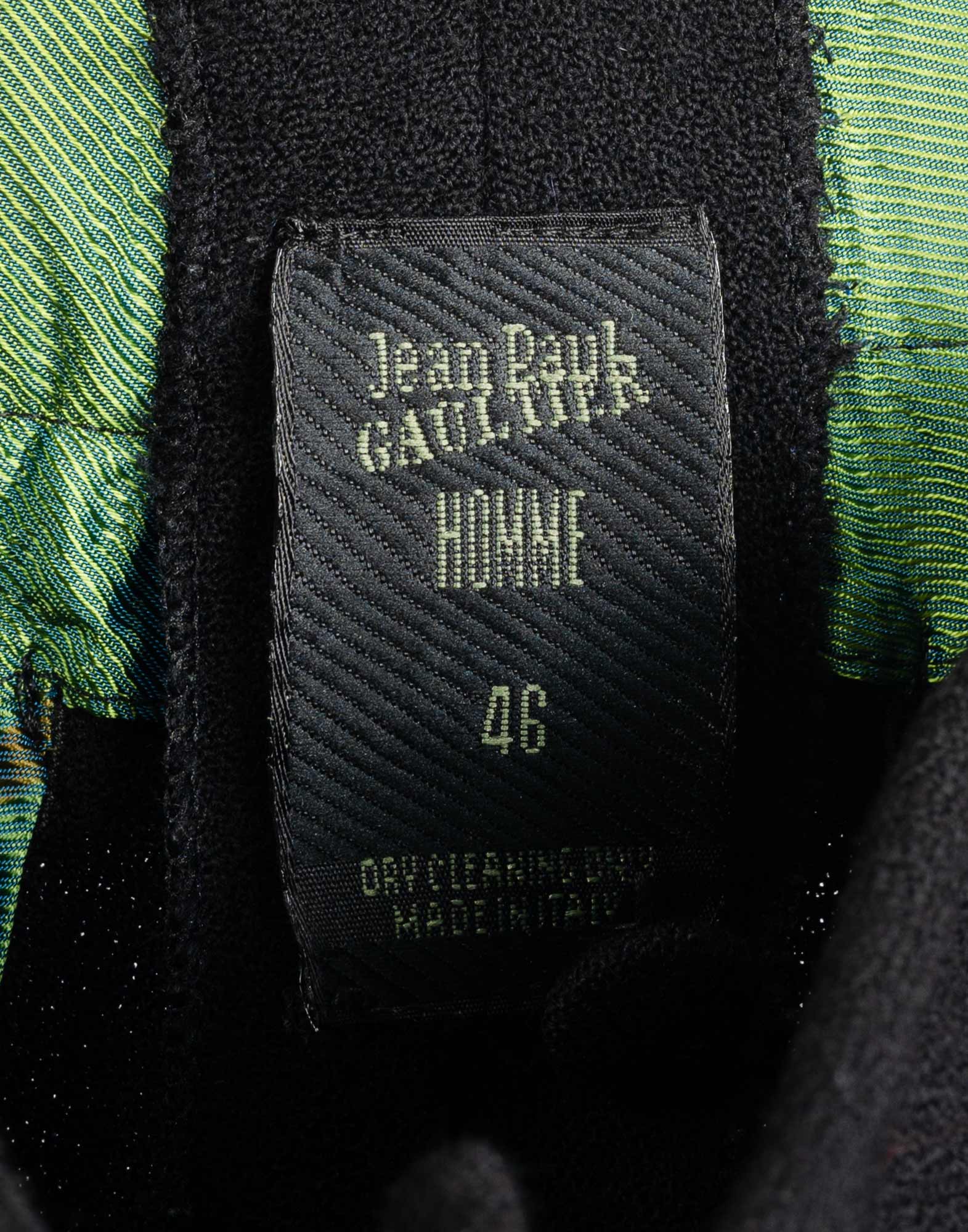 Jean Paul Gaultier - Pantaloni neri con staffa - immagine 6