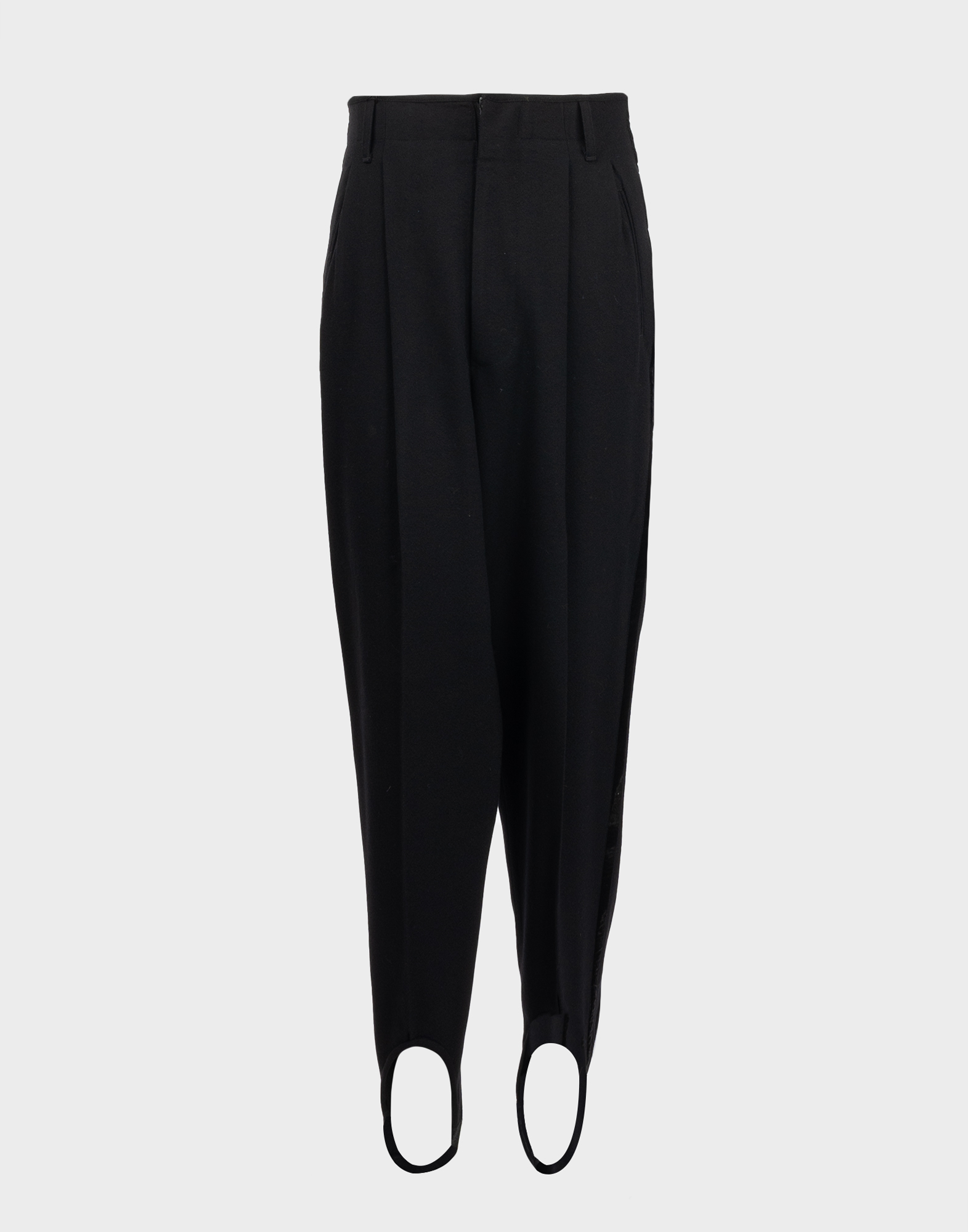 Jean Paul Gaultier - Pantaloni neri con staffa