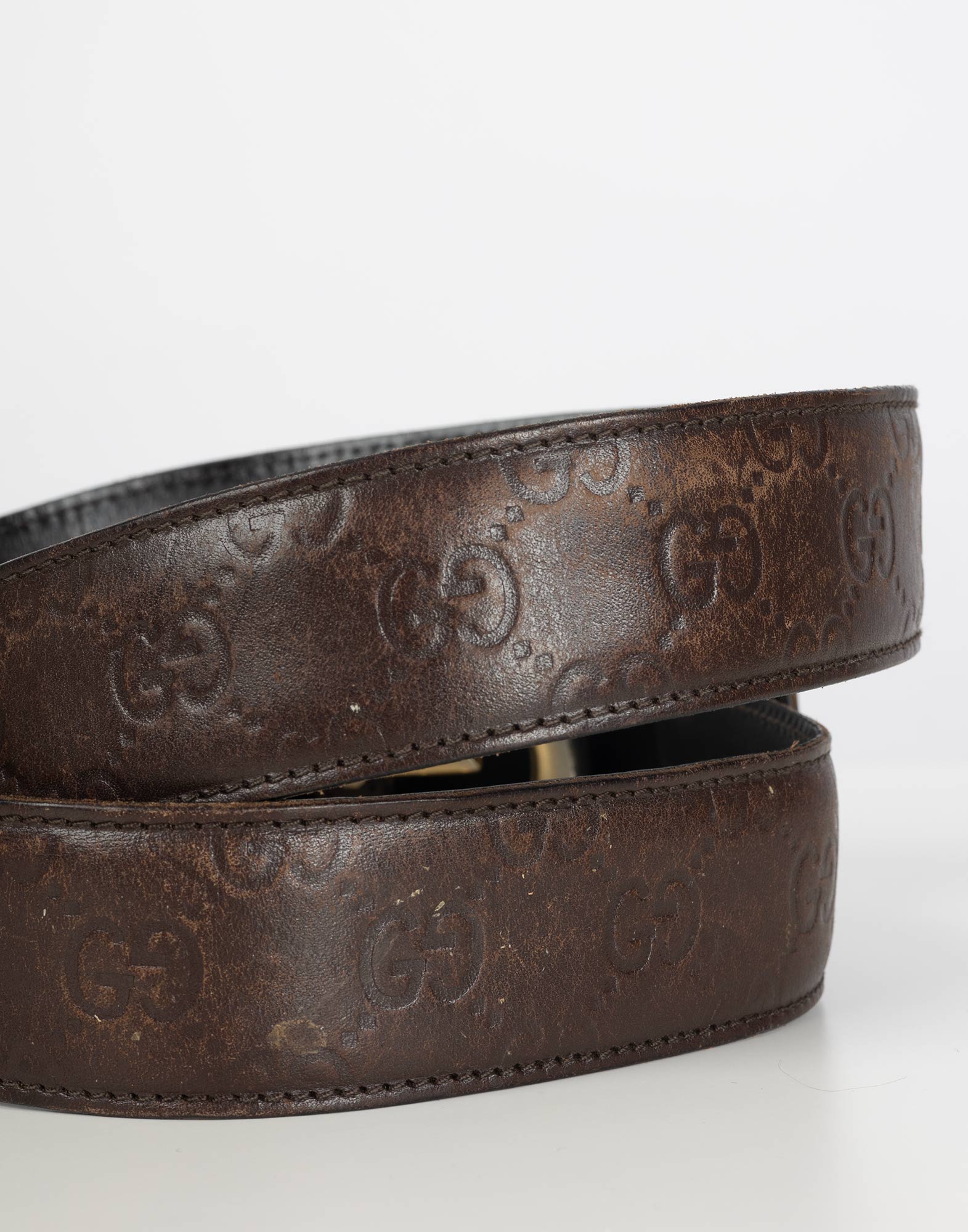 Gucci - Cintura in pelle marrone - immagine 3
