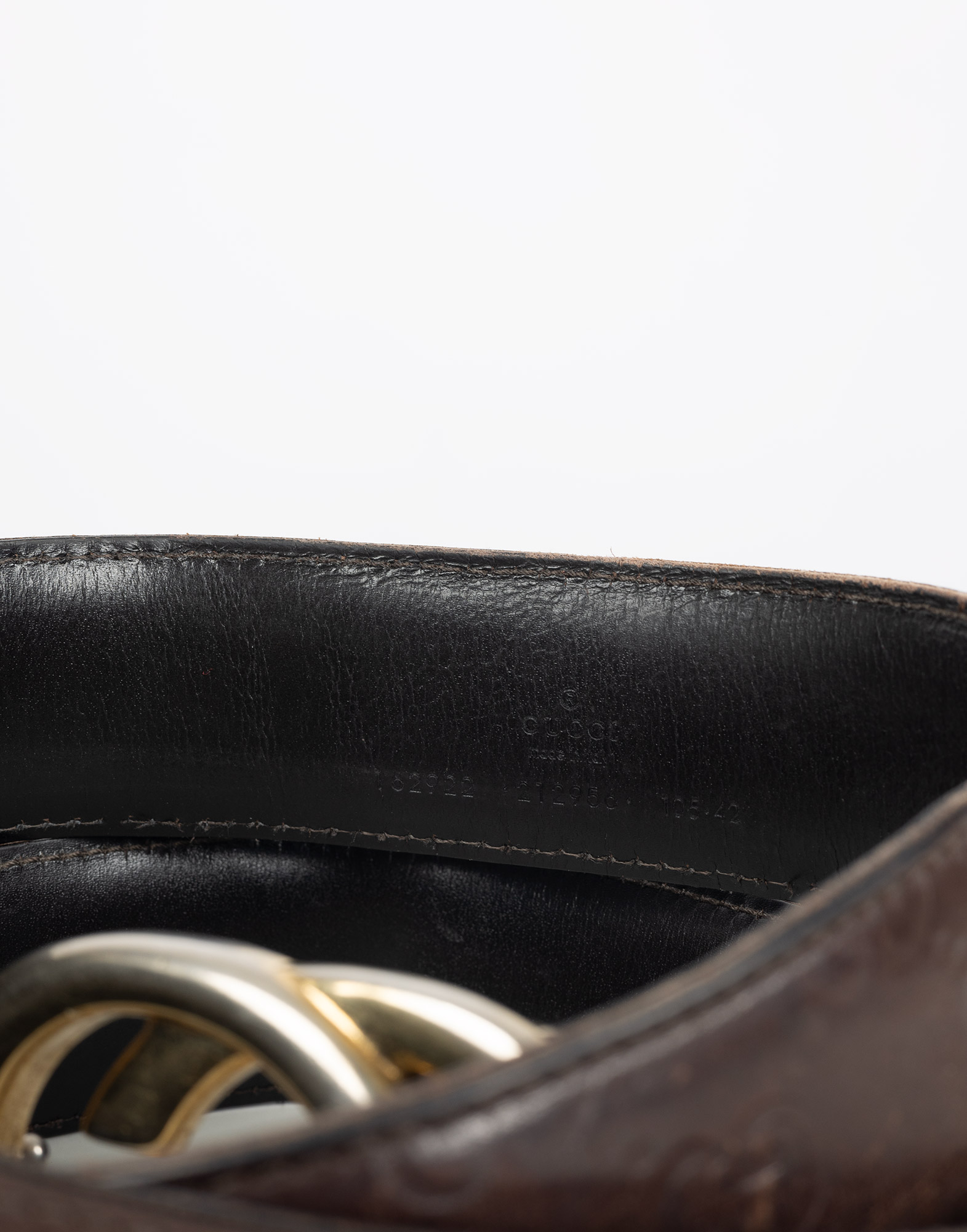 Gucci - Cintura in pelle marrone - immagine 4