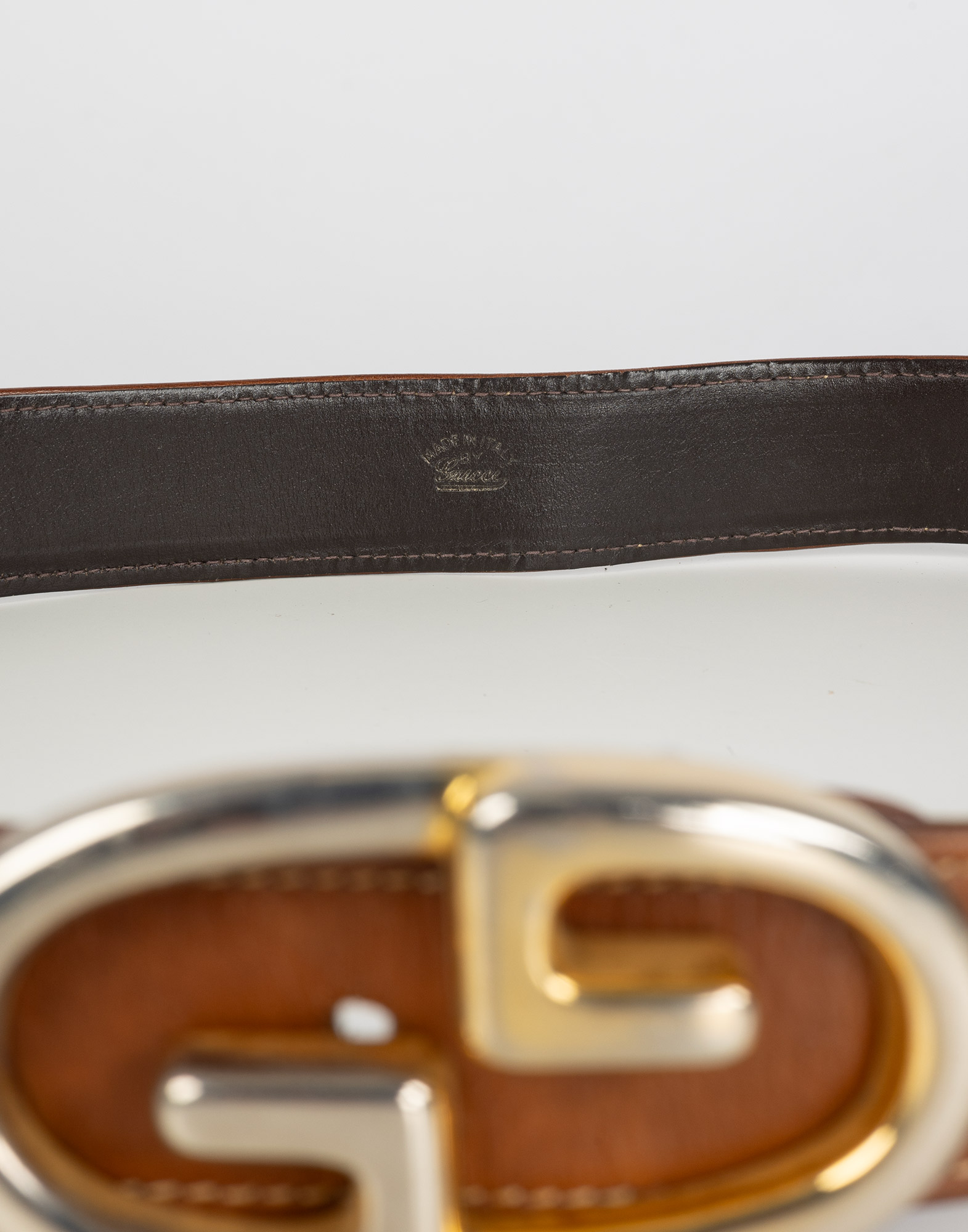 Gucci - Cintura marrone anni '80 - immagine 3