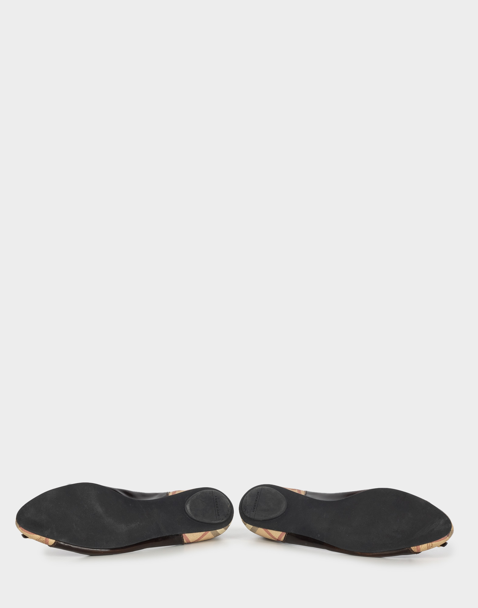 Burberry - Ballerine marroni in pelle - immagine 4
