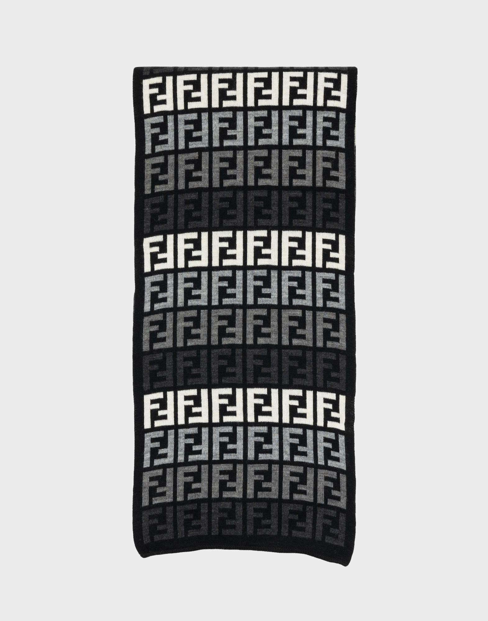 Fendi - Sciarpa in lana logata