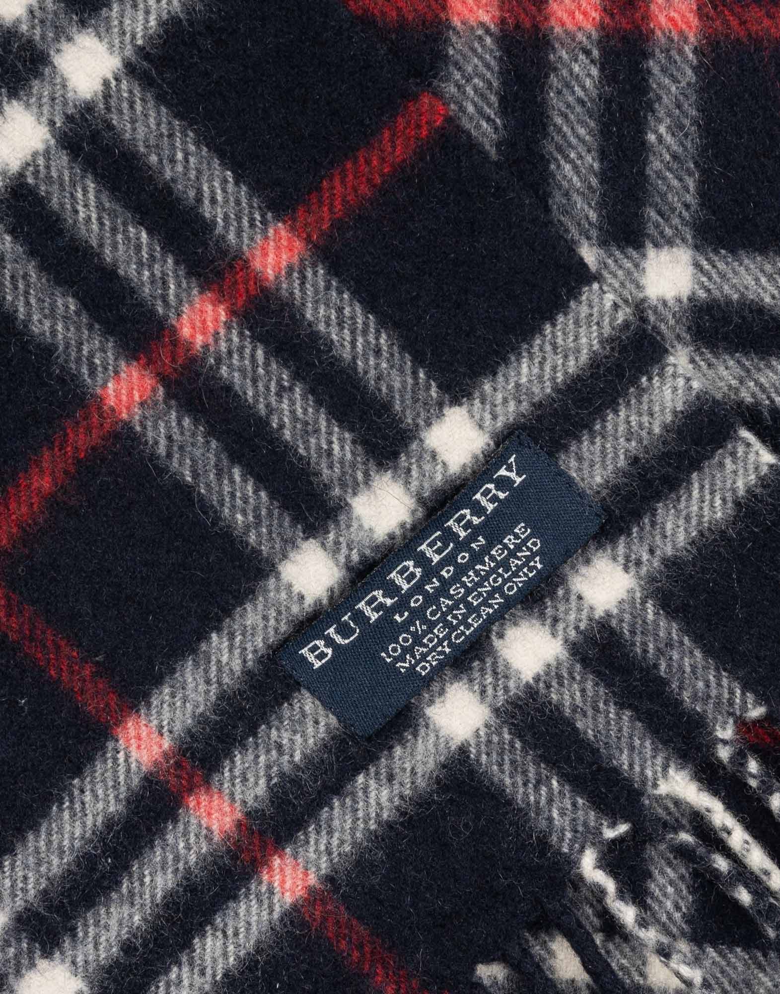 Burberry - Sciarpa in lana blu - immagine 3