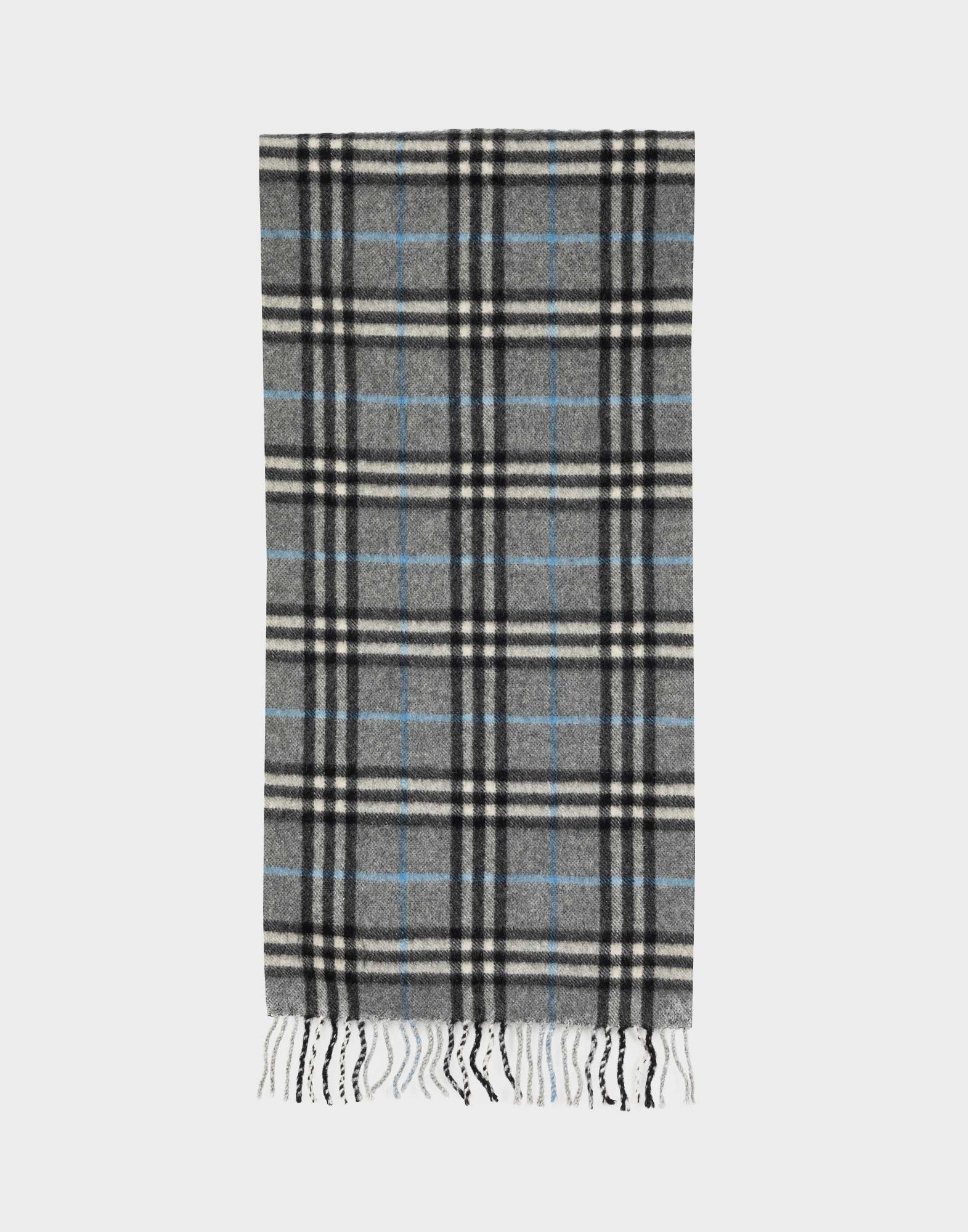 Burberry - Sciarpa grigia in cashmere