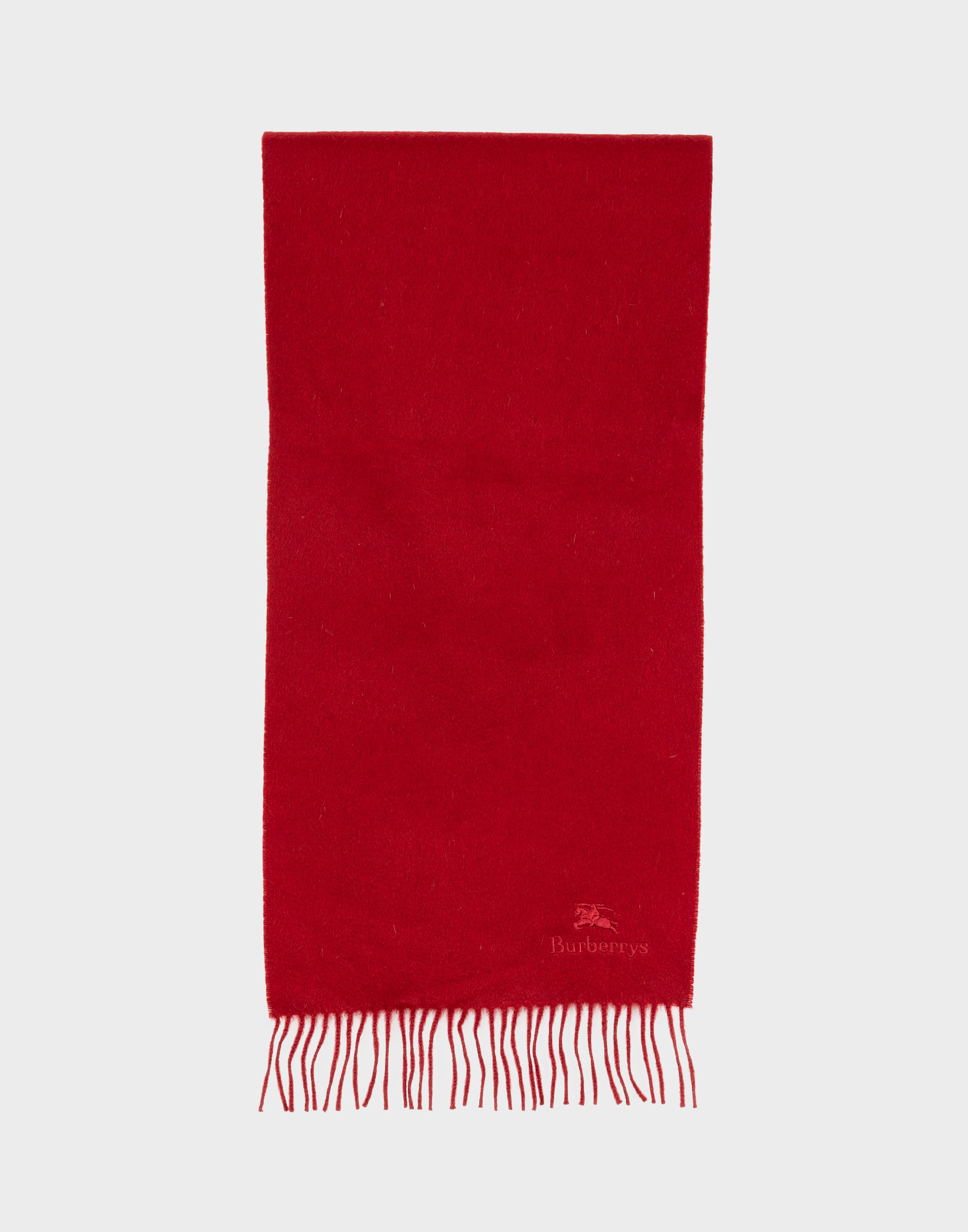 Burberry - Sciarpa in cashmere rossa
