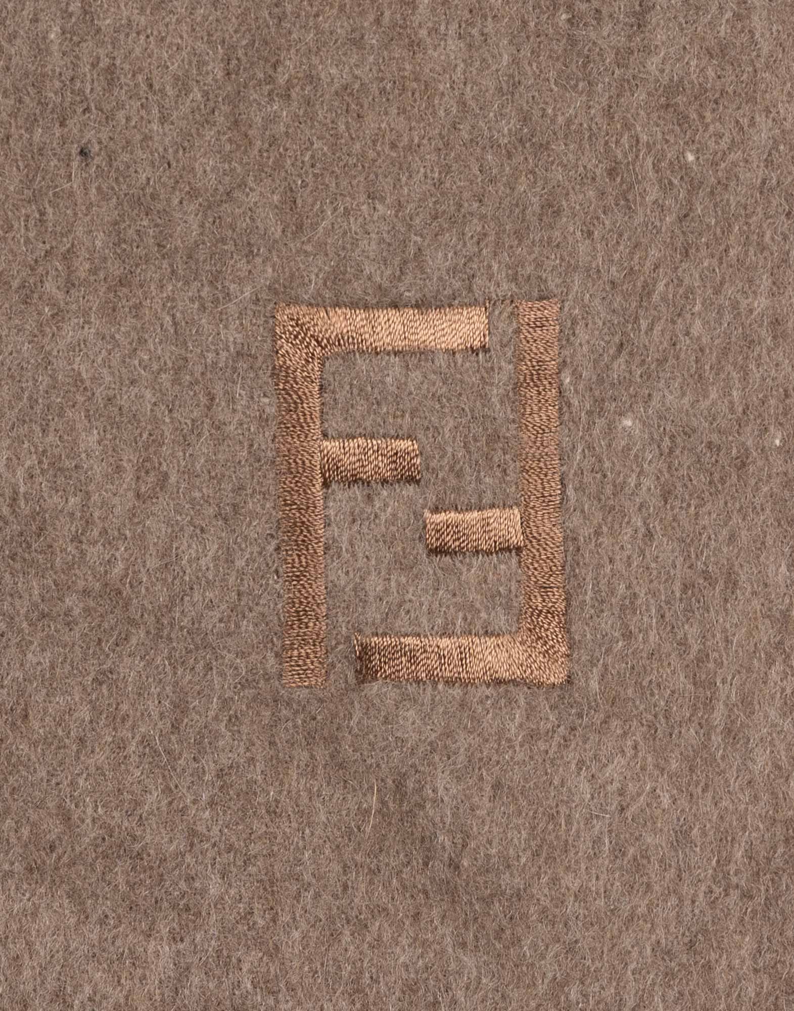 Fendi - Sciarpa marrone in cashmere - immagine 2
