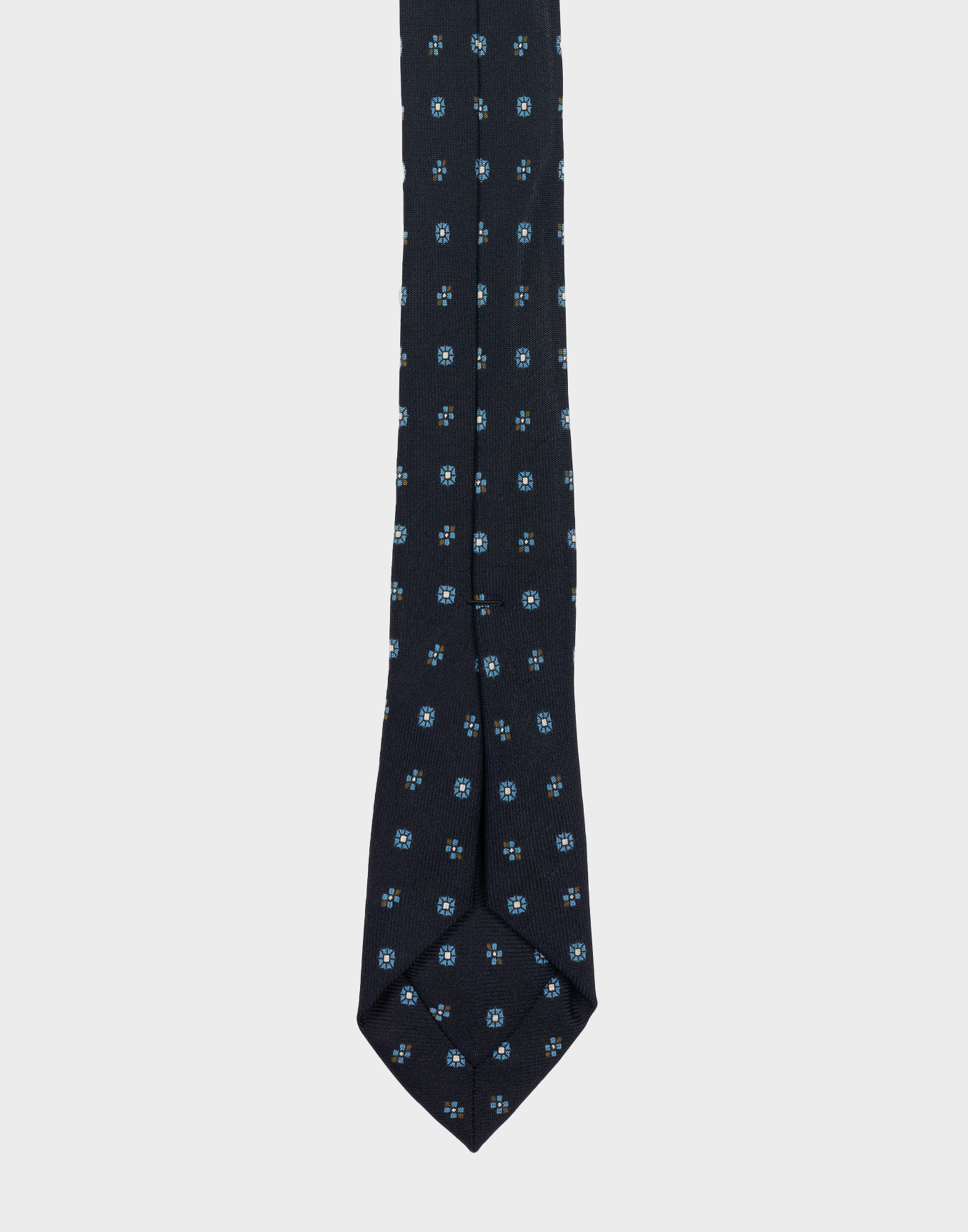 Marinella - Cravatta blu scuro con fiori - immagine 5