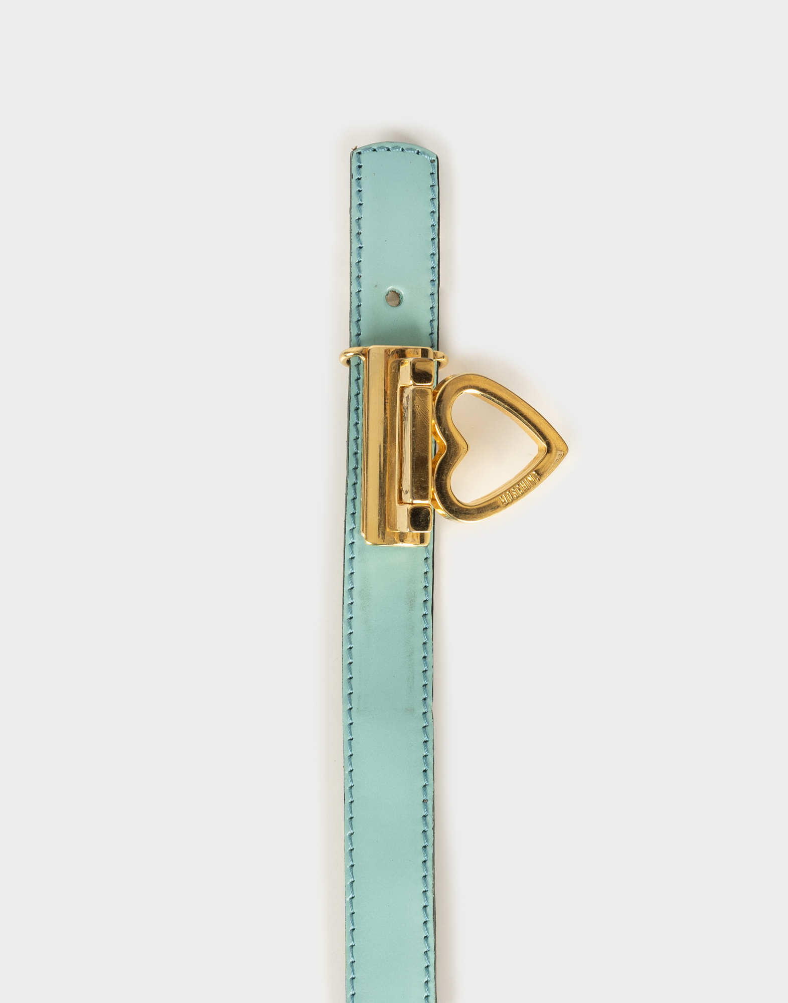 Moschino - Cintura azzurra in pelle - immagine 2