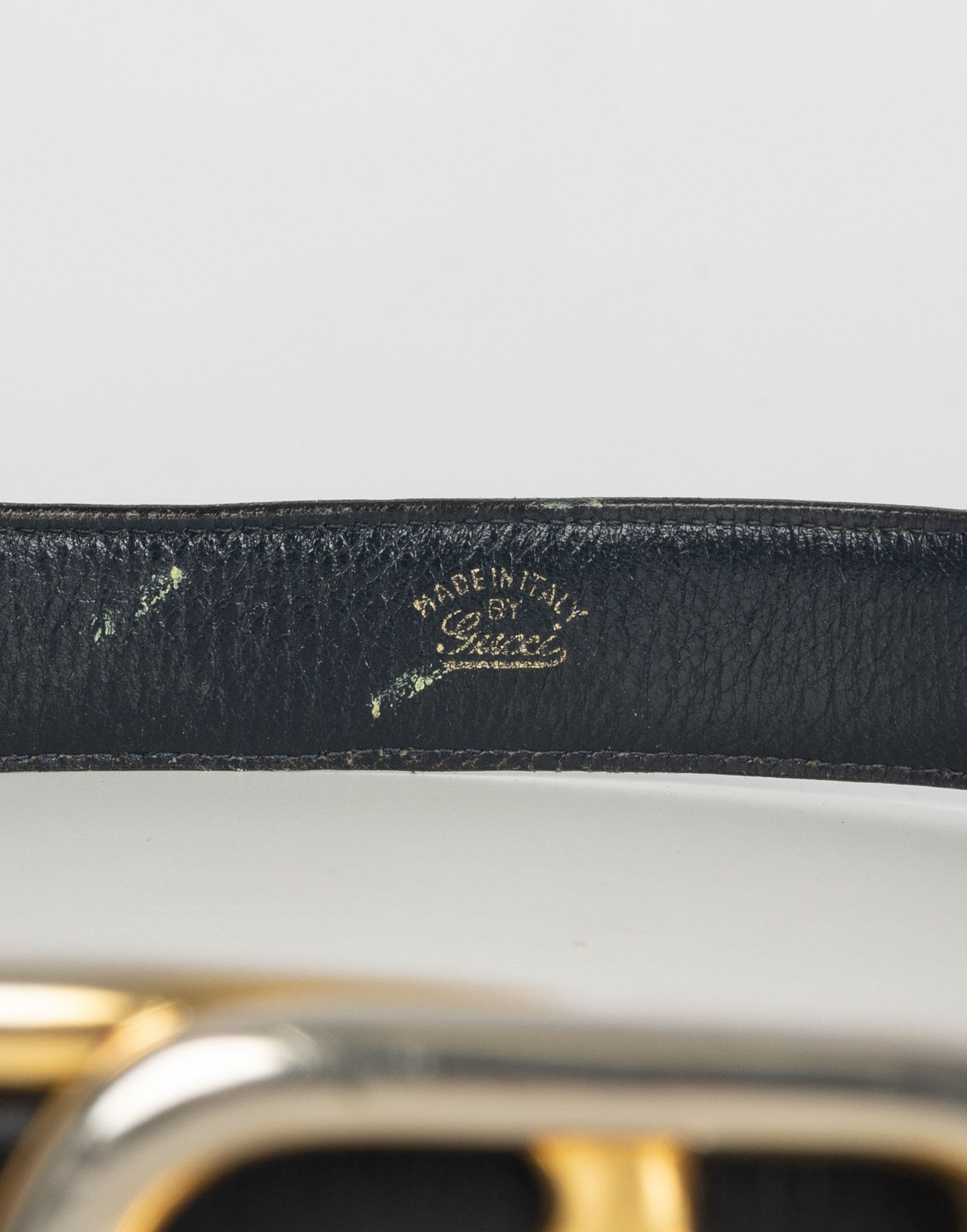 Gucci - Cintura blu in pelle anni '80 - immagine 3