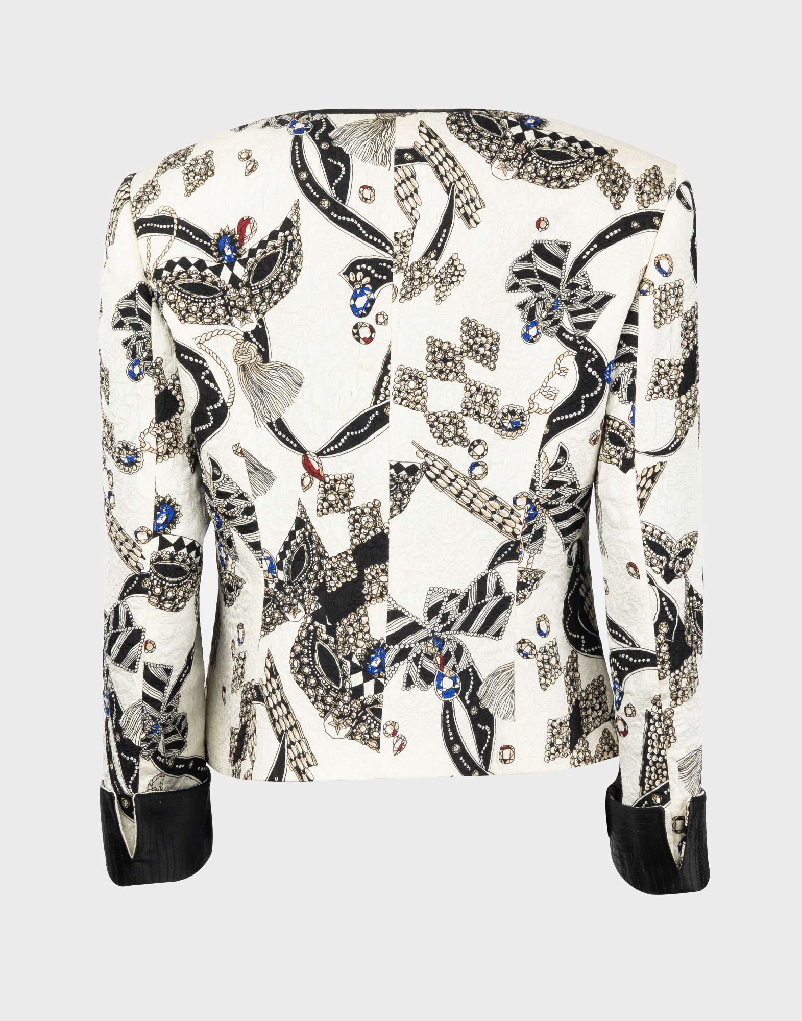 Louis Feraud - 80s blazer with pattern - Image 2