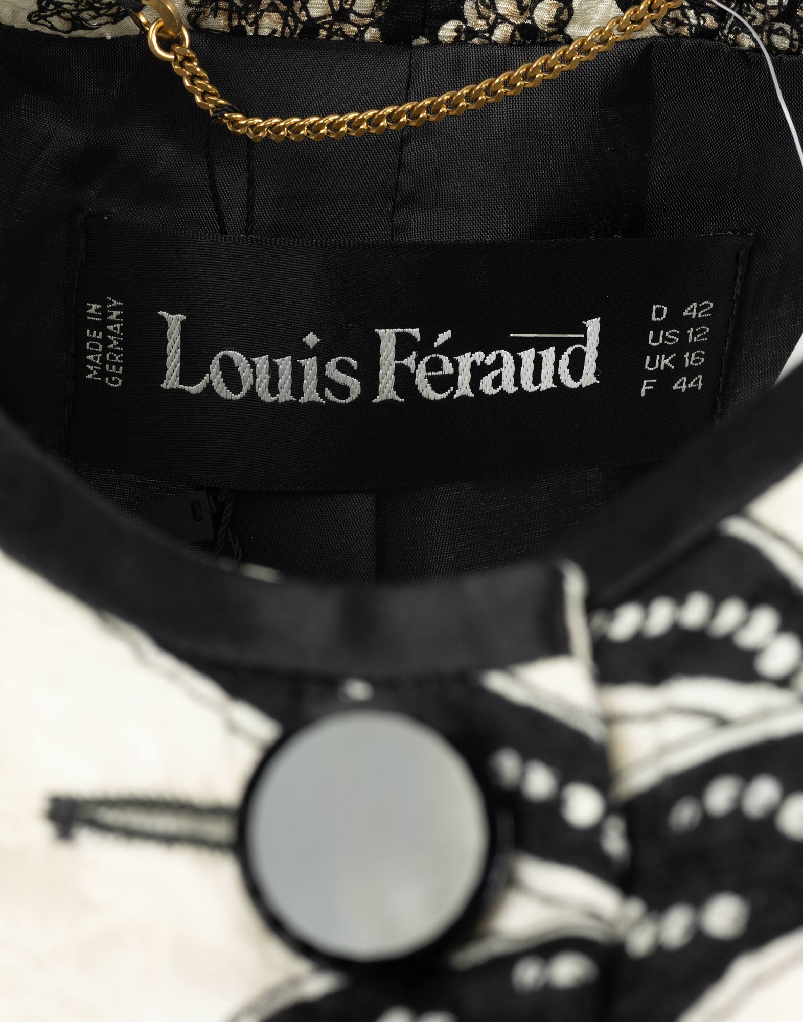Louis Feraud - 80s blazer with pattern - Image 4