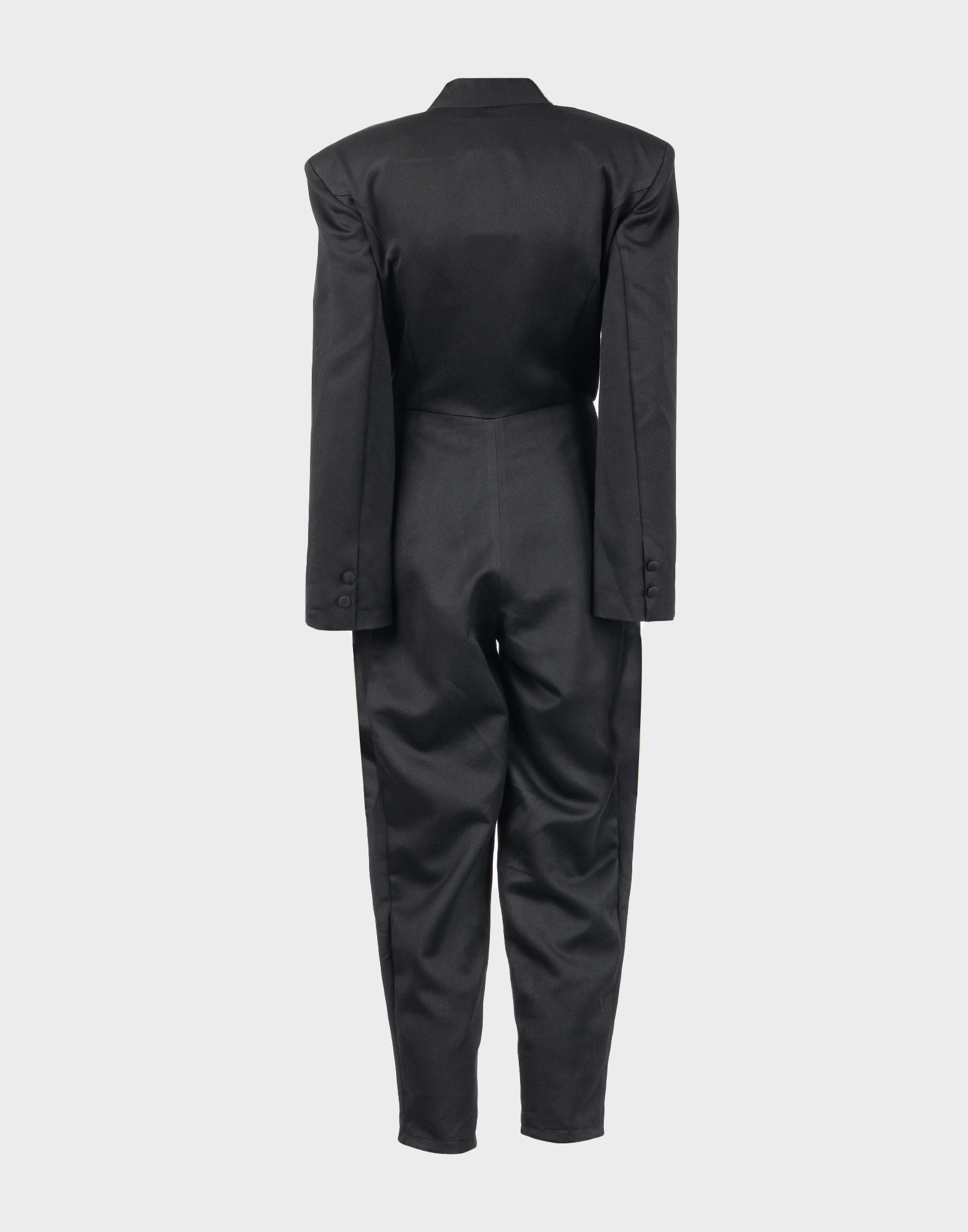 Max Dinè - Black wool jumpsuit - Image 2